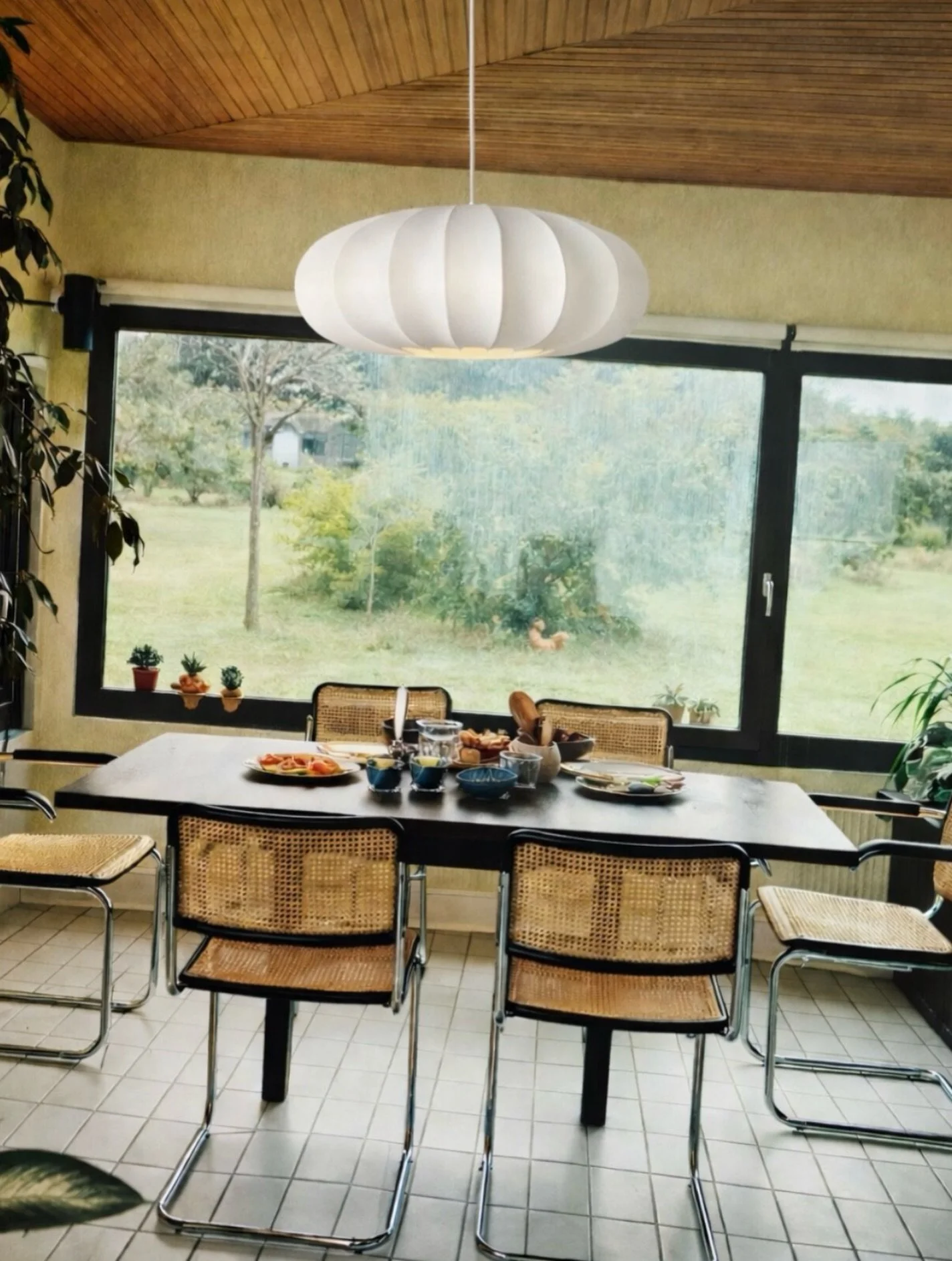 Messing around with images taken from old Habitat catalogues - in this case issue 1977/78 and our Dome lampshades via @chatgpt - my better half said I shouldn&rsquo;t post this cause it looks a bit rubbish but what the heck I like it! 😂