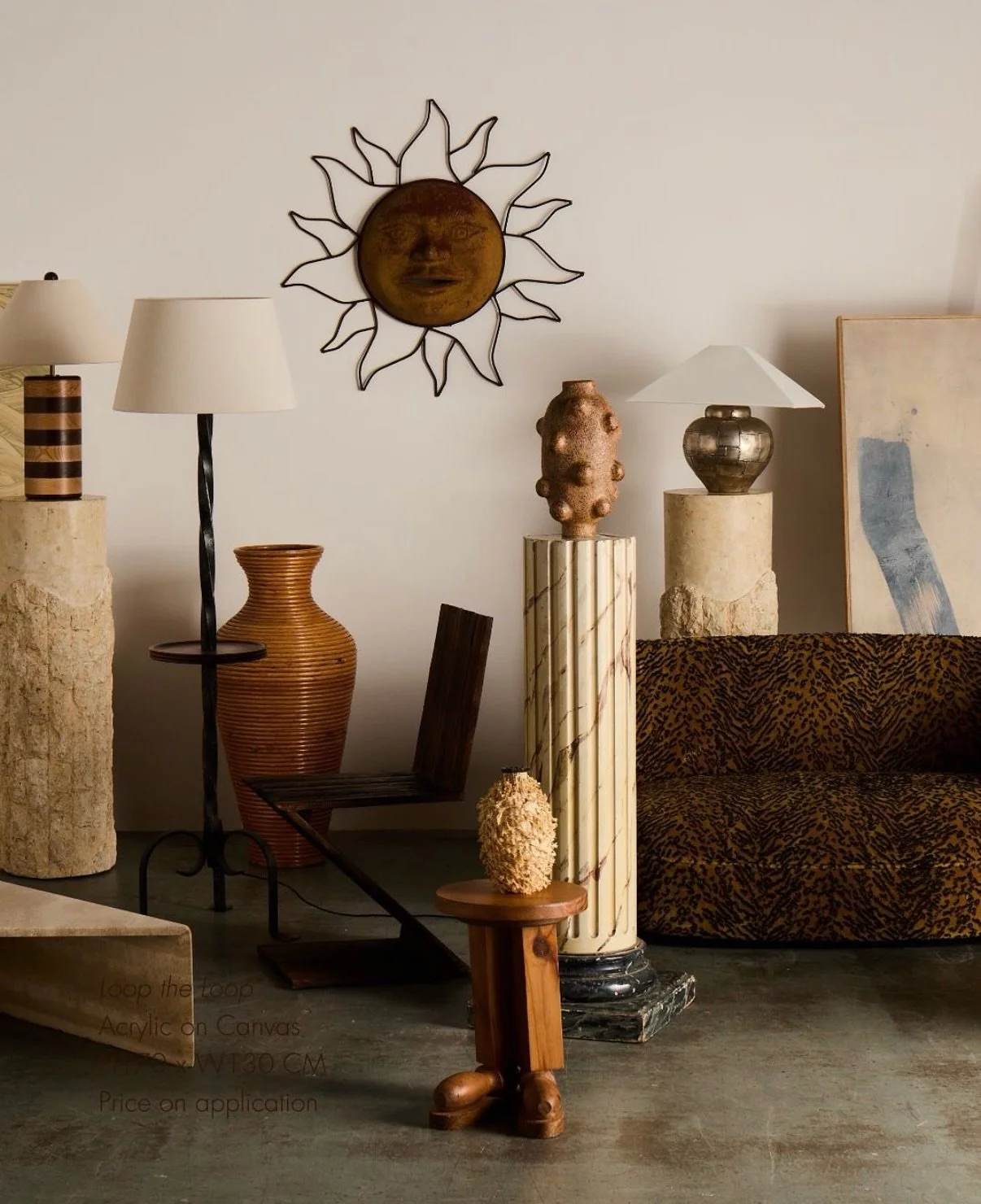 Nothing makes me happier than spotting our finds and designs in your homes and projects. Seeing how you place and style them is always so rewarding. Here, a vintage metal patchwork lamp base sits comfortably with our British made square lampshade - e