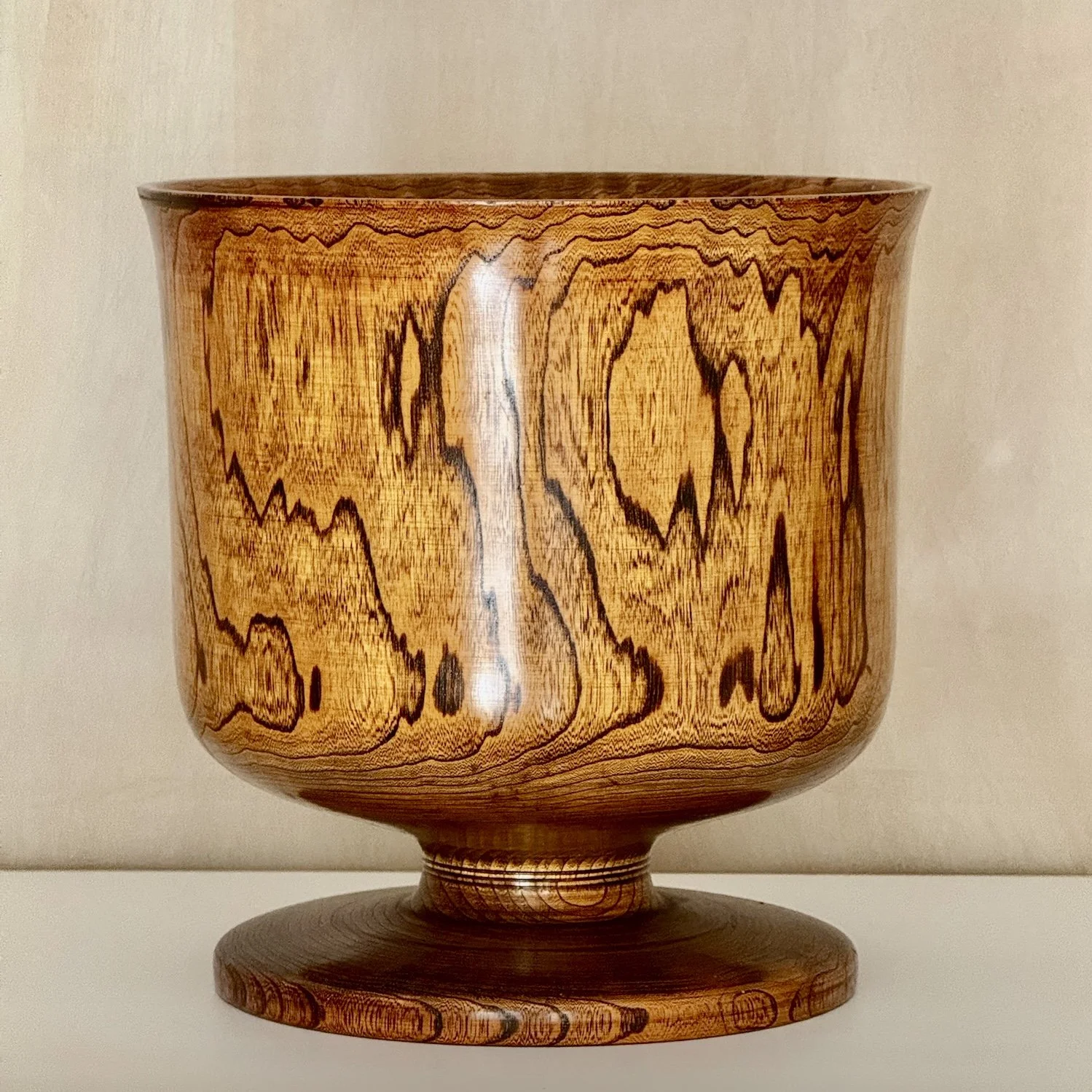 Hand-turned Pedestal Bowl