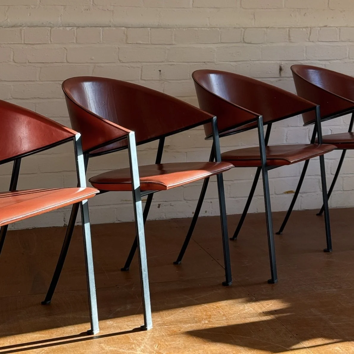 Blenda Chairs by Roberto Patio For Matteo Grassi | Set of 8
