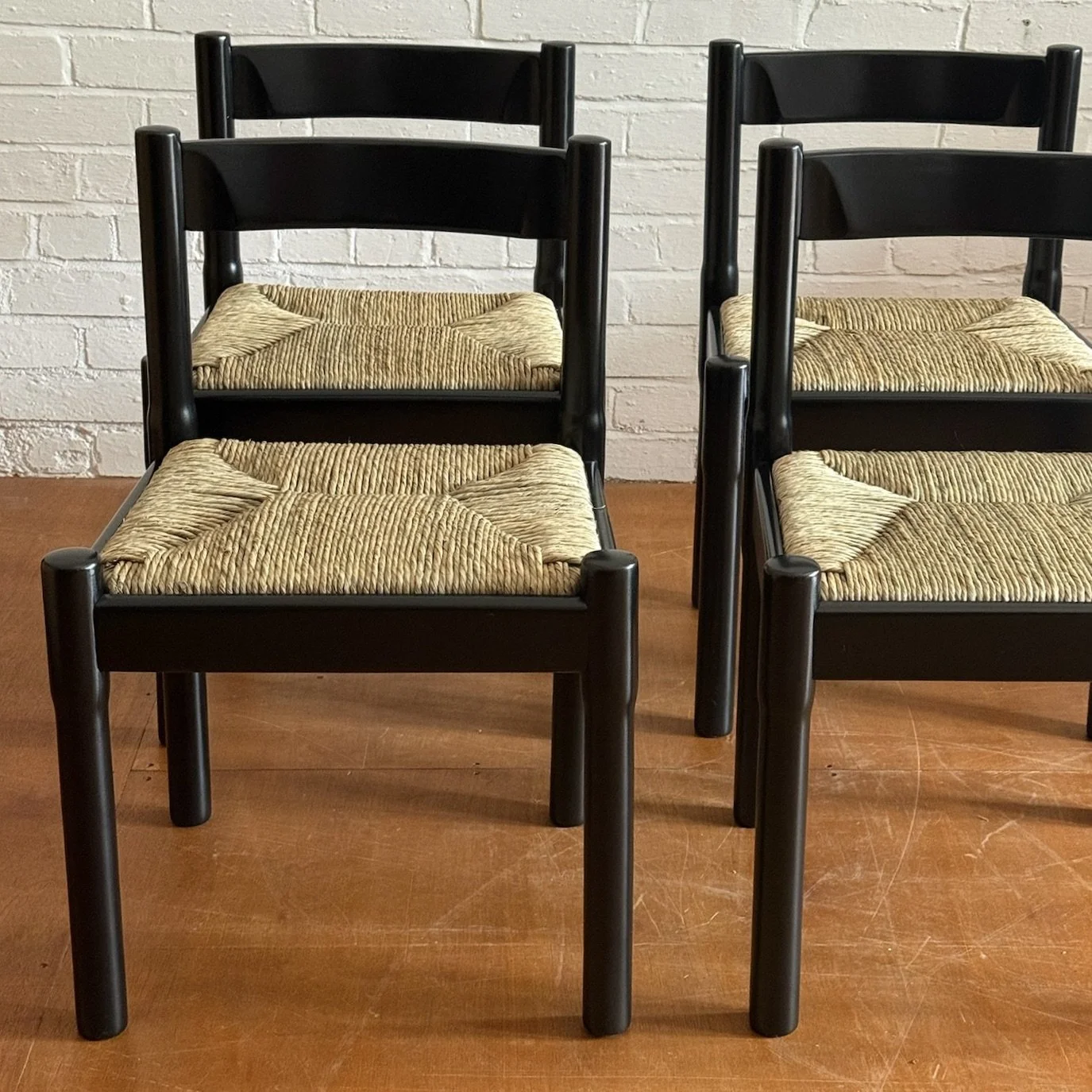 Habitat Carimate chairs by Vico Magistretti for Cassina, restored set of 4