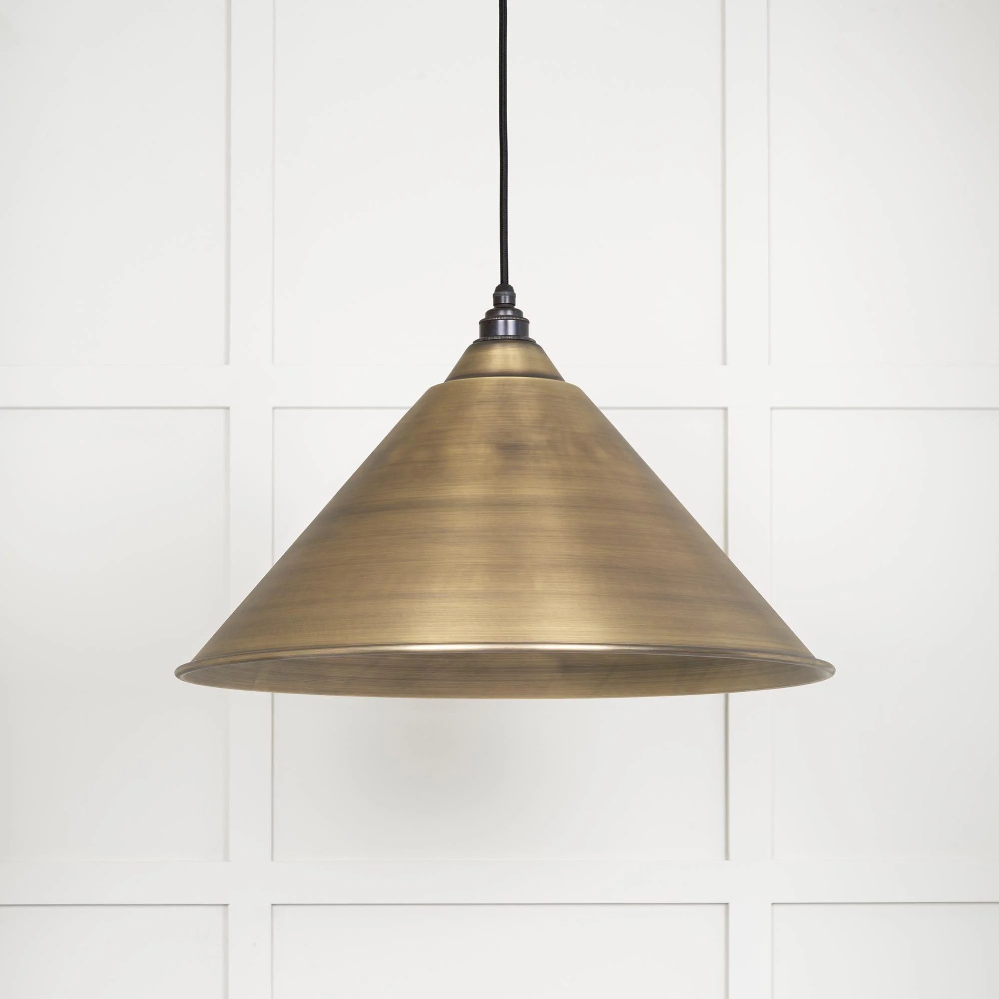 Hawthorne Oversized Pendant Lamp | AGED BRASS
