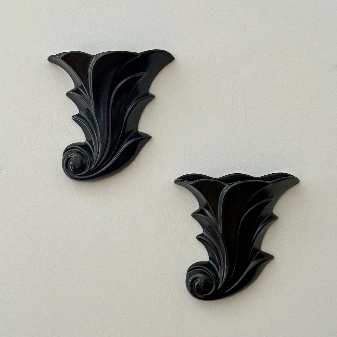 Pair of Art Deco Wall Vases
