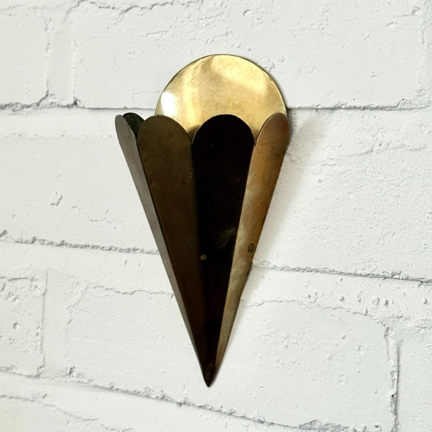 Brass Wall Pockets | Pair