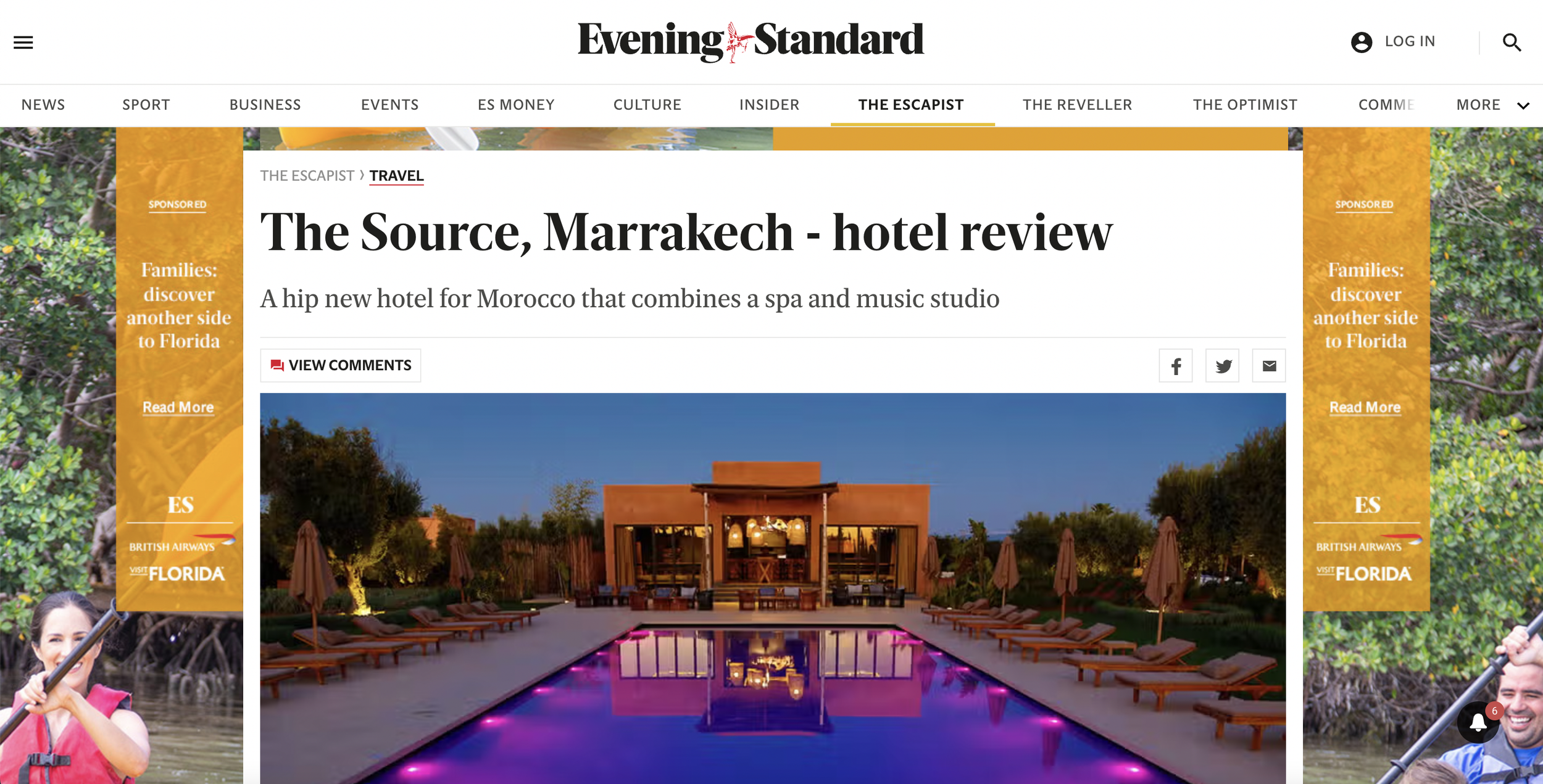 Evening Standard | Source Marrakech 