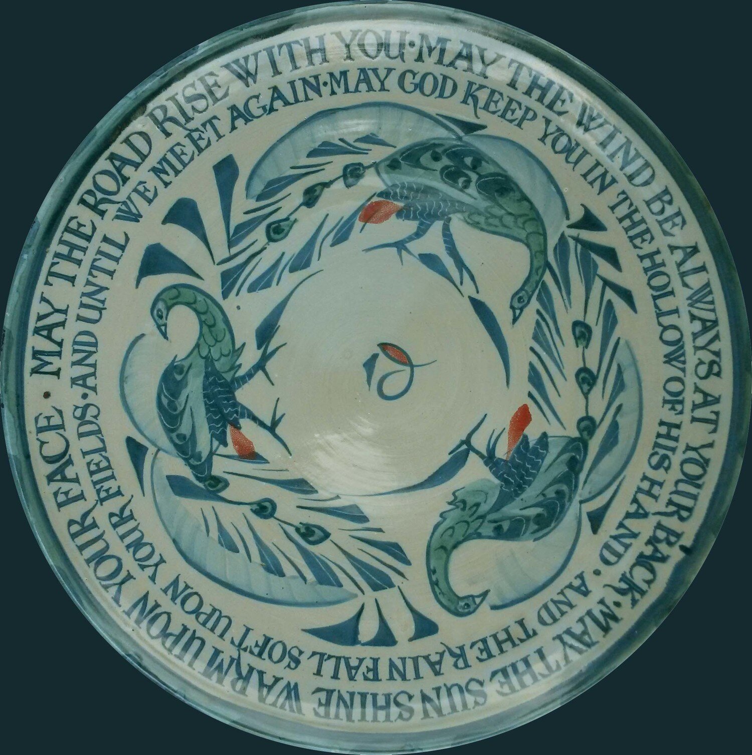  18. Gaelic blessing plate 