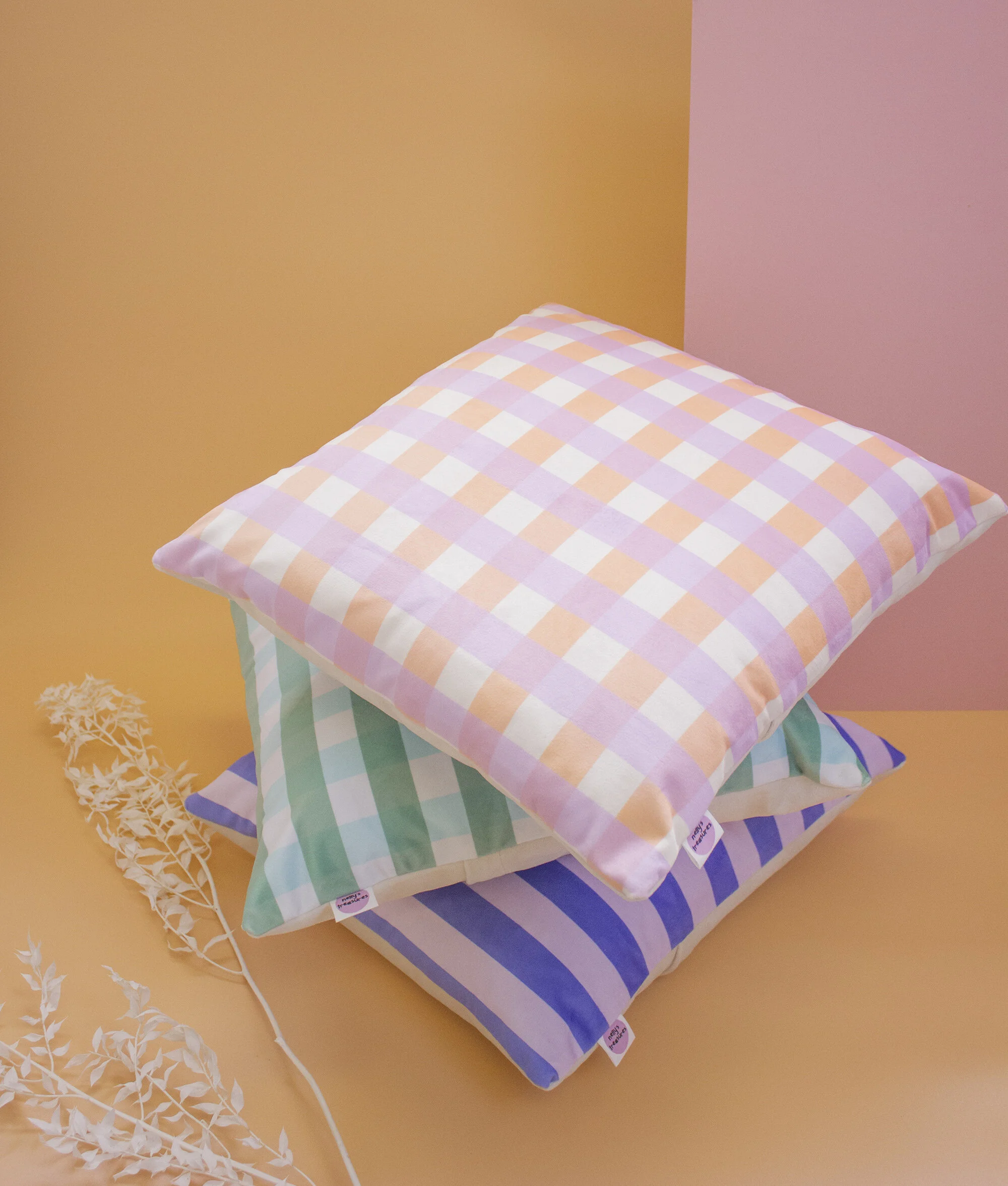 gingham cushion