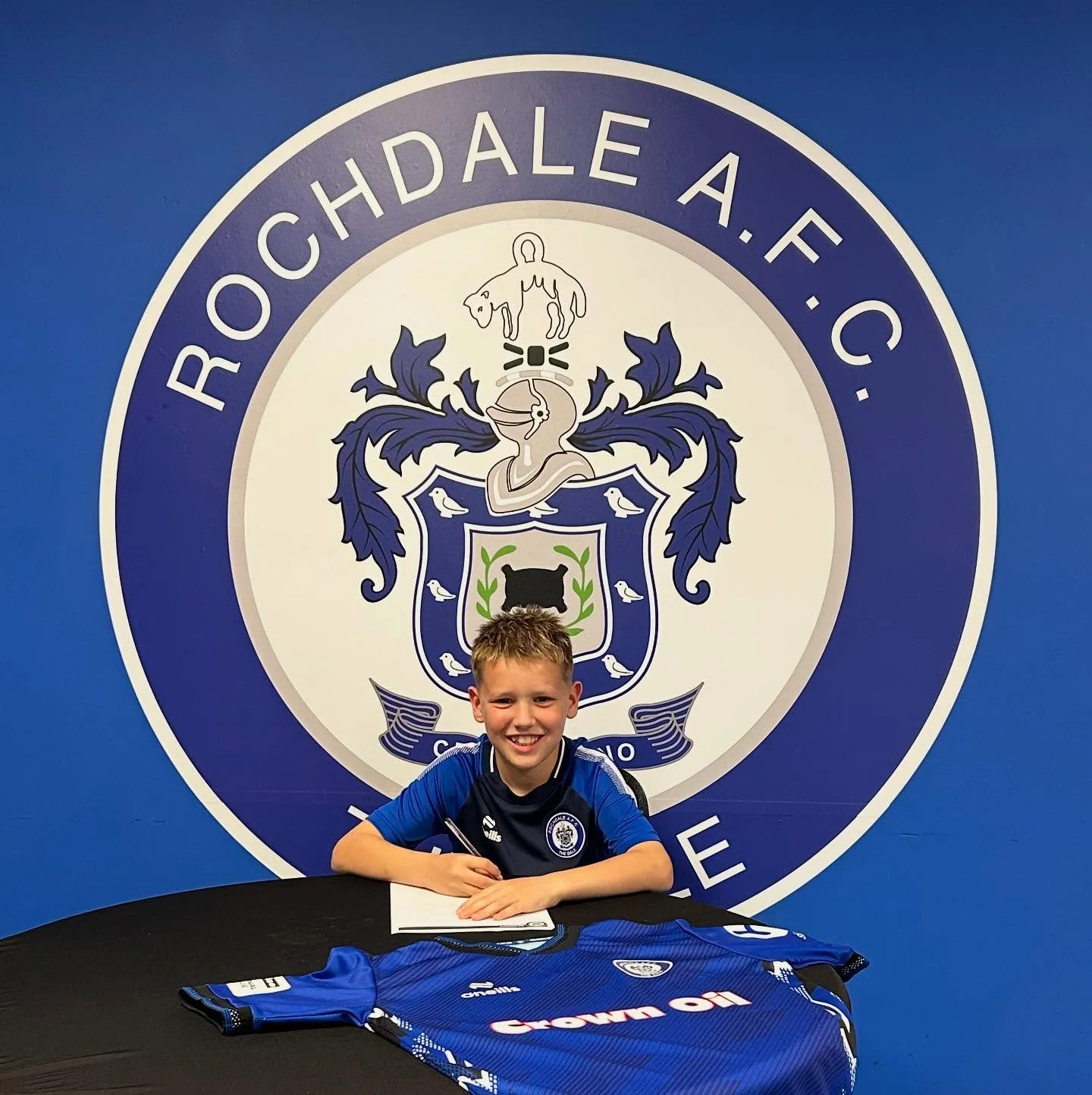 Otto signs for Rochdale Academy ✍️ 

What a journey so far, having had spells and Man City and Man United development groups and faced some setbacks. Otto progressed with his grassroots teams playing Saturdays and Sundays and never gave up hope of re