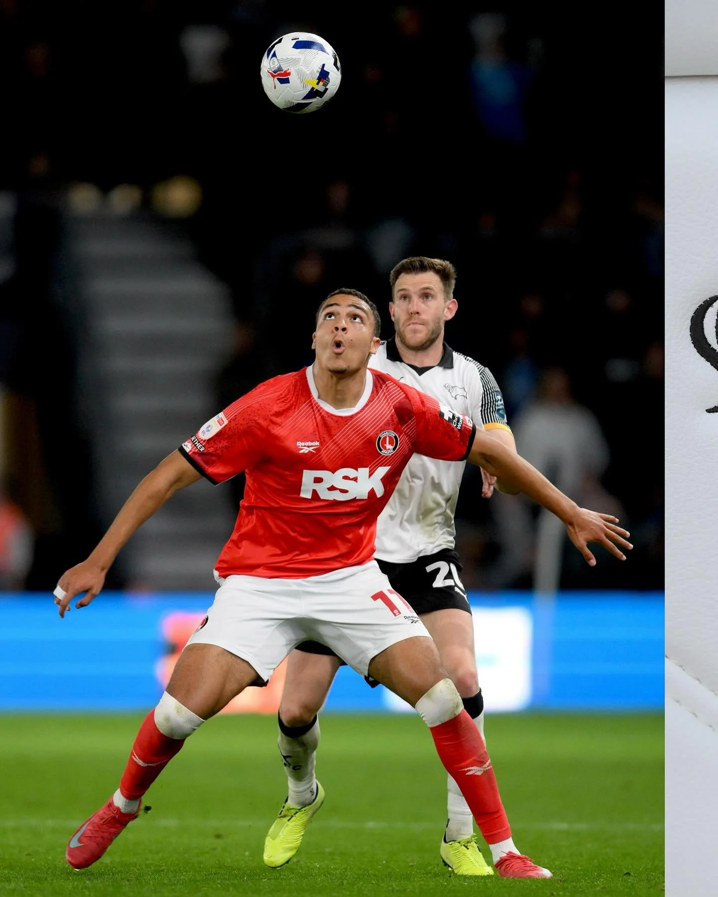 Derby settle for a point against Charlton with a late Matt Clarke header. 

Shot for @pamediaimages ( @dcfcofficial ) 📸