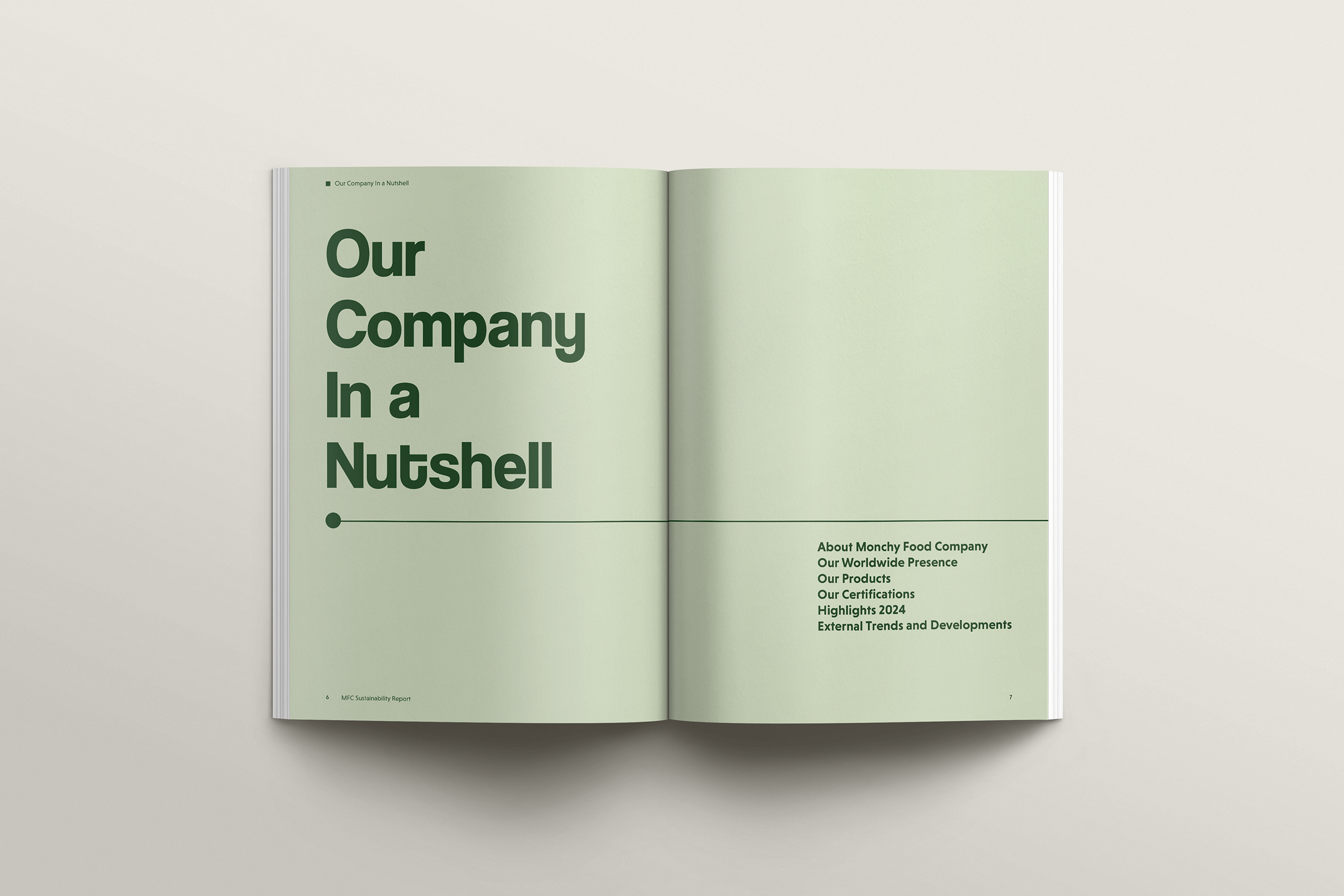 Sustainability Report Monchy Food Company 2024 - Design: Studio Winter