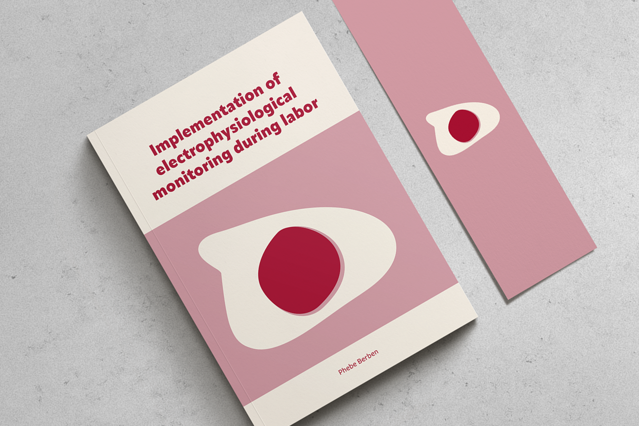 Proefschrift cover en uitnodiging vormgeving voor Phebe Berben door Studio Winter