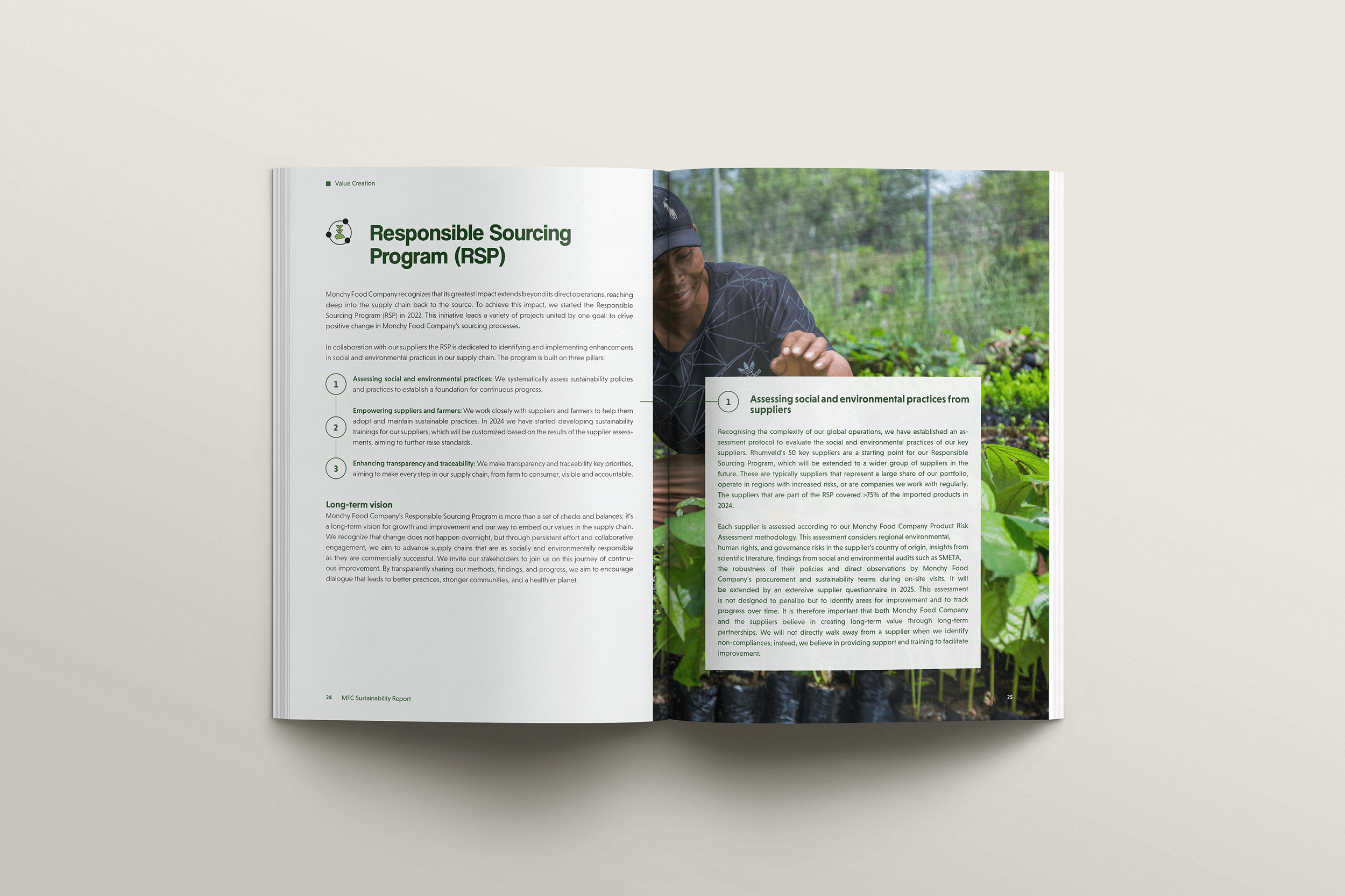 Sustainability Report Monchy Food Company 2024 - Design: Studio Winter