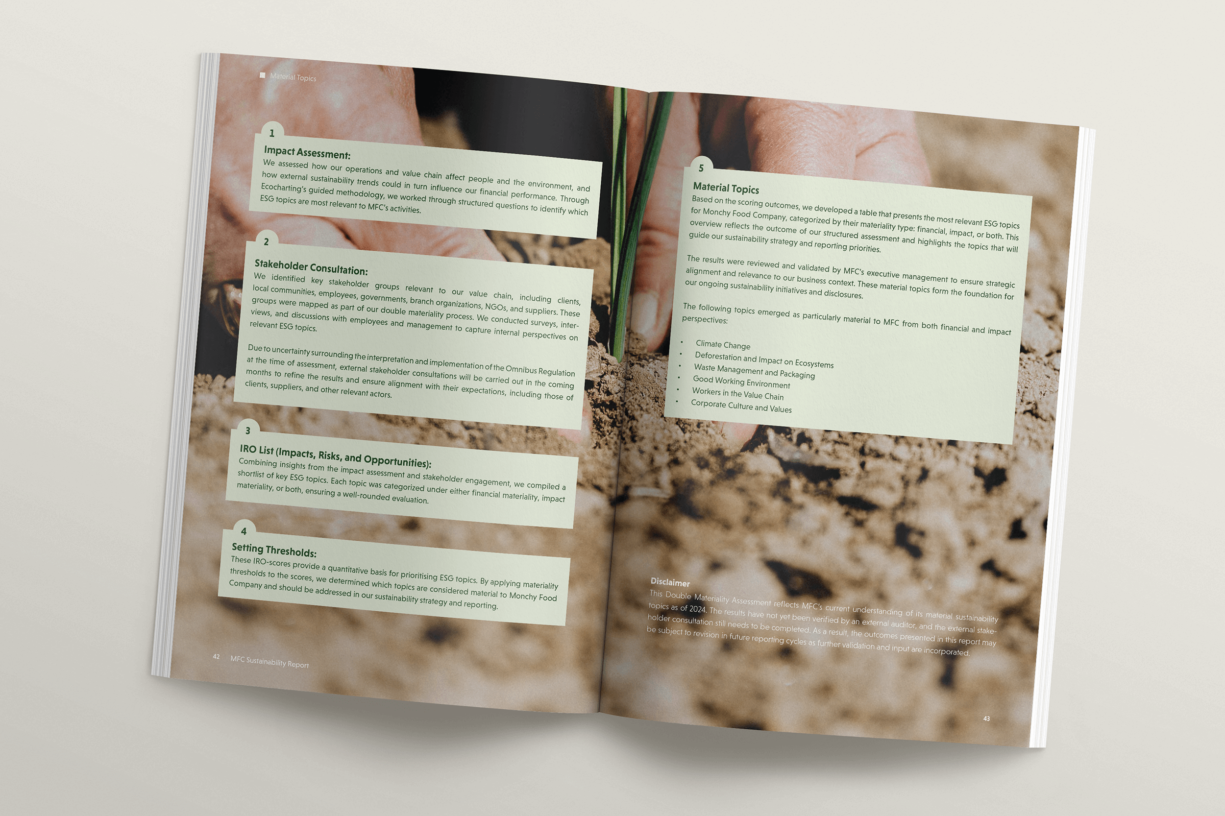 Sustainability Report Monchy Food Company 2024 - Design: Studio Winter