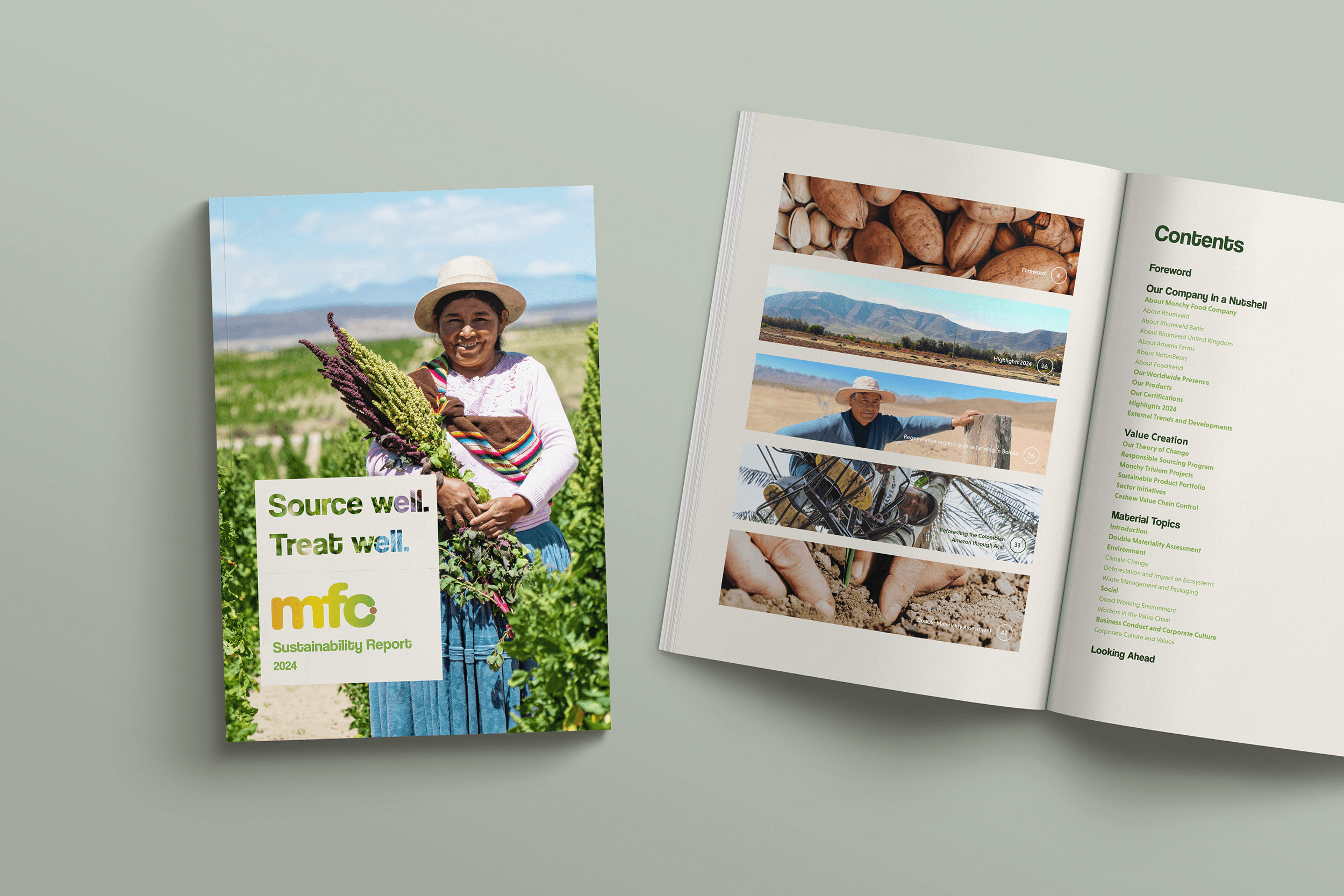 Monchy Food Company Sustainability Report 2024 - Design: Studio Winter