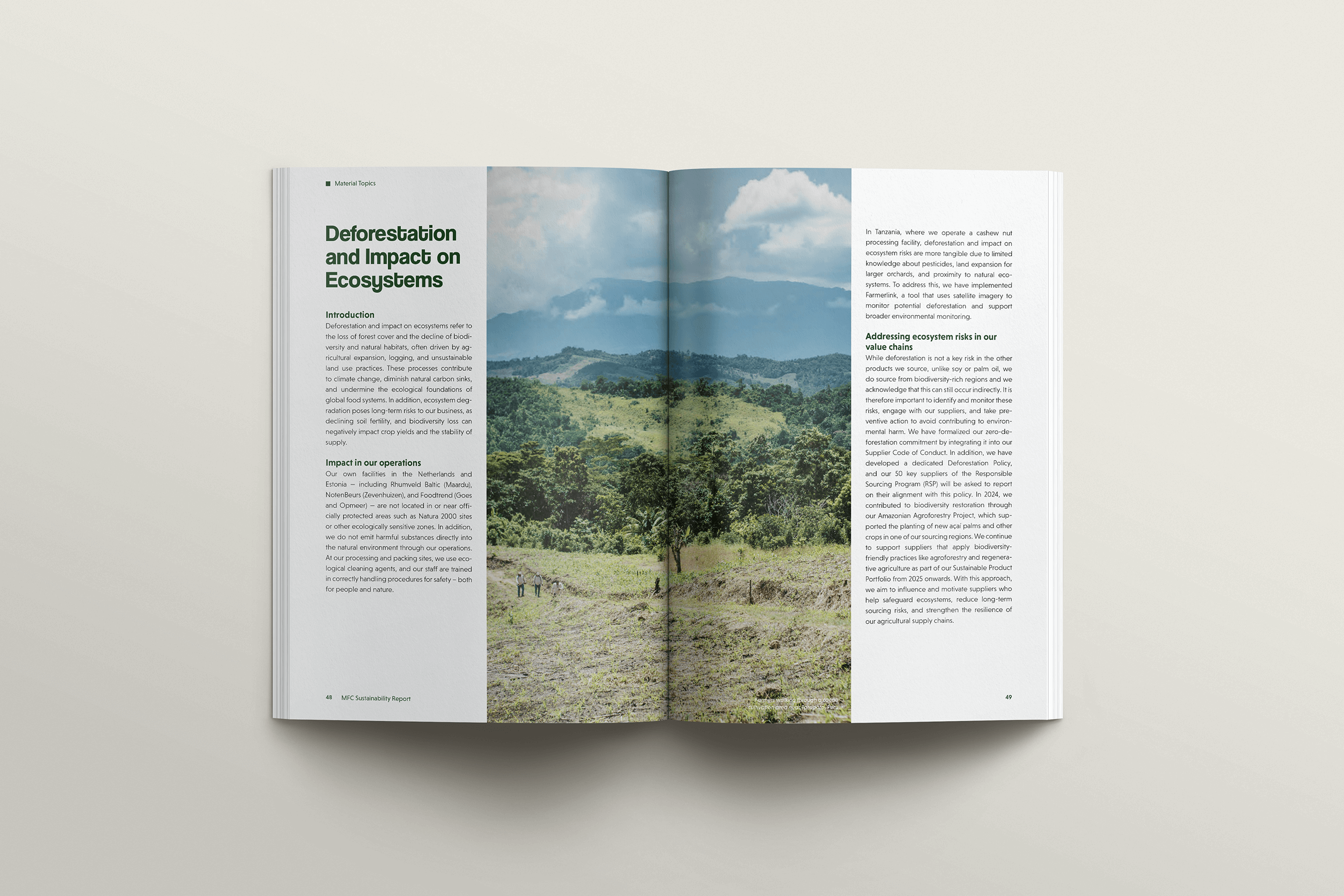 Monchy Food Company Sustainability Report 2024 - Design: Studio Winter