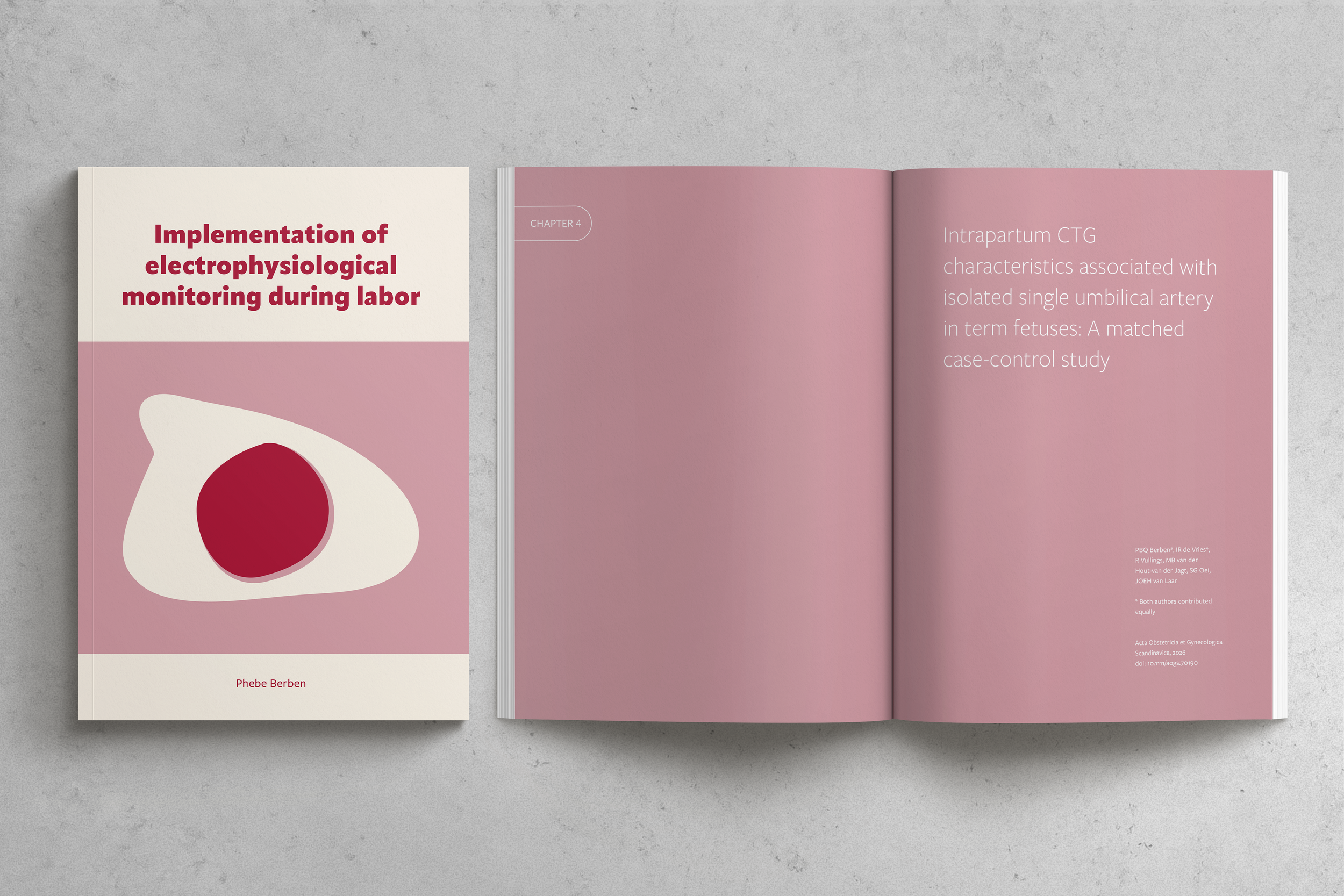 Proefschrift ontwerp voor Phebe Berben door Studio Winter