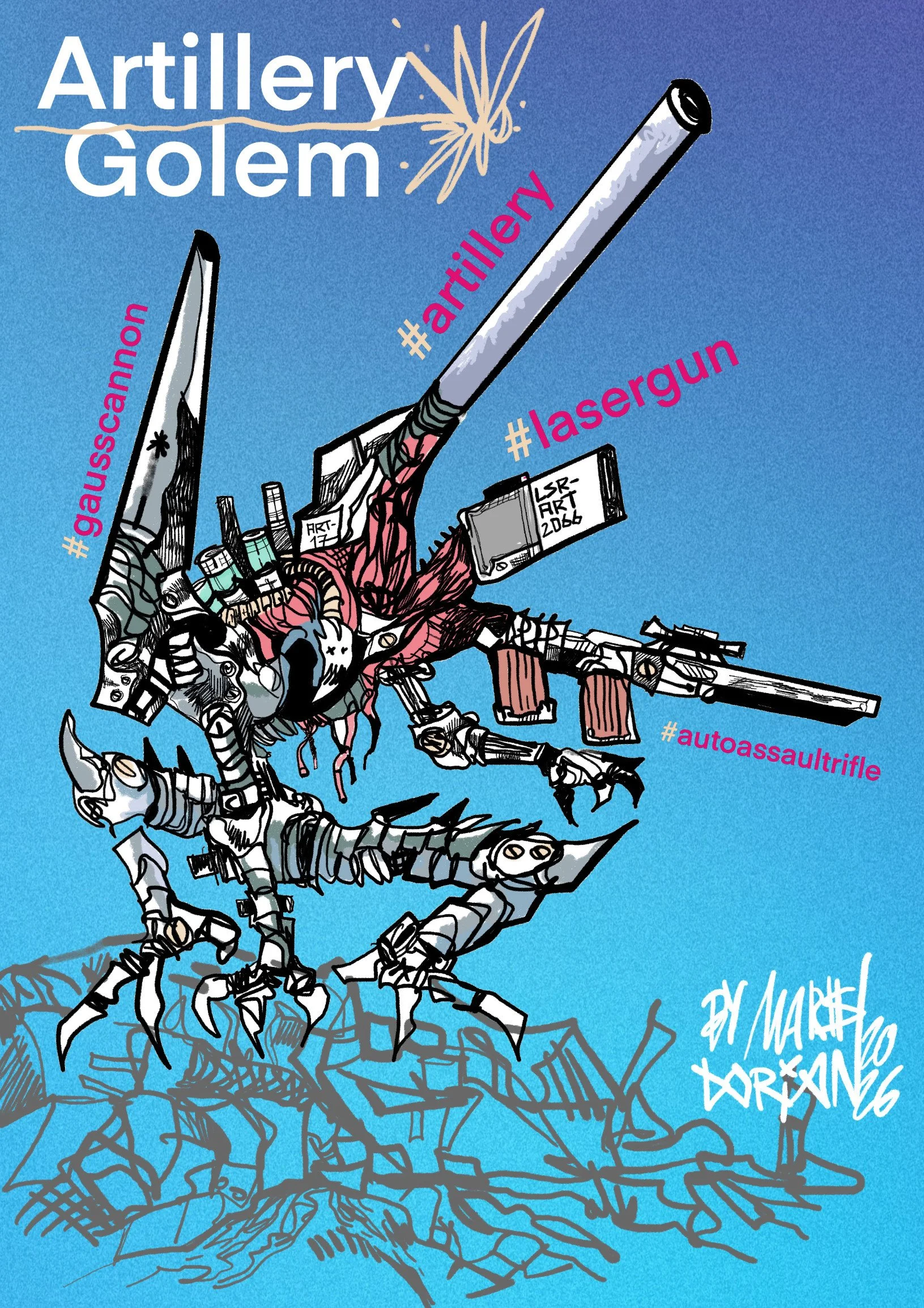 Artillery RPG robot walker