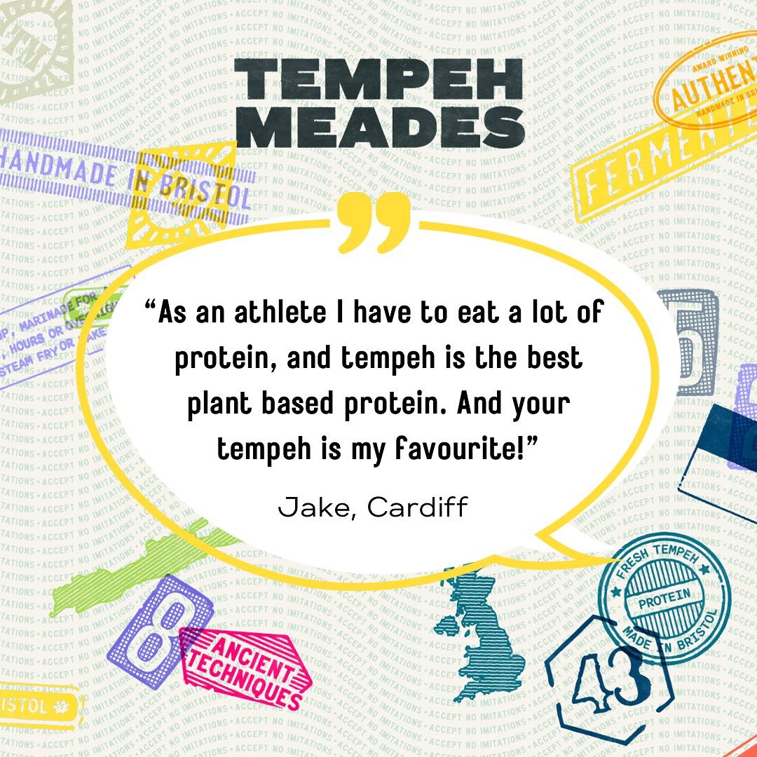 Eating a high protein diet? We&rsquo;ve got your back 💪 Tempeh is an incredible plant protein: non-processed, high fibre, whole food, one of your five a day! 

#highproteinmeals #highproteindiet #highproteinvegan #veganathlete #veganfitnessfood #veg