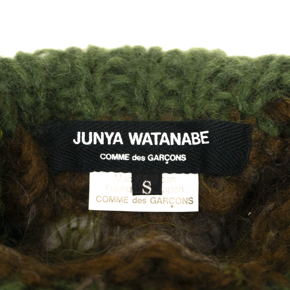 JUNYA WATANABE 06aw 再構築 ウール カットソー 迷彩 Junya Watanabe AW06 Camo Mohair Knit — scatterbrain archives