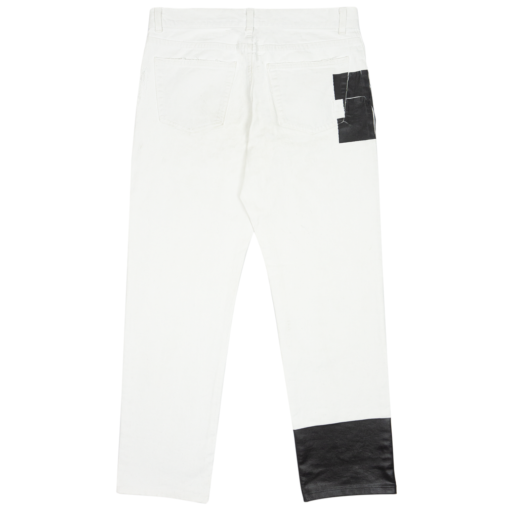 helmut lang 03ss rubber tire print denim- 