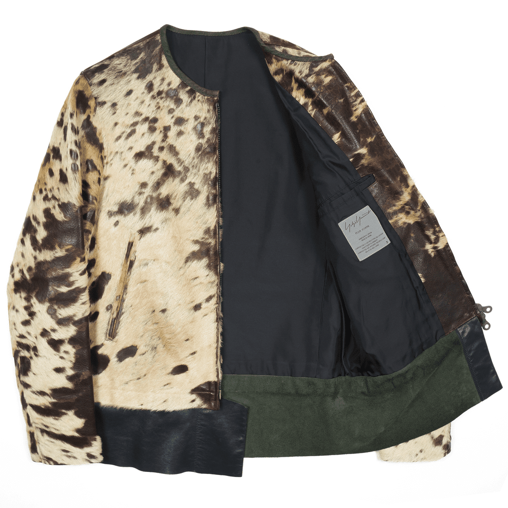workshop yohji yamamoto ミリタリー　ファージャケット Yohji Yamamoto Pour Homme AW02 Calf Skin Fur Jacket — scatterbrain