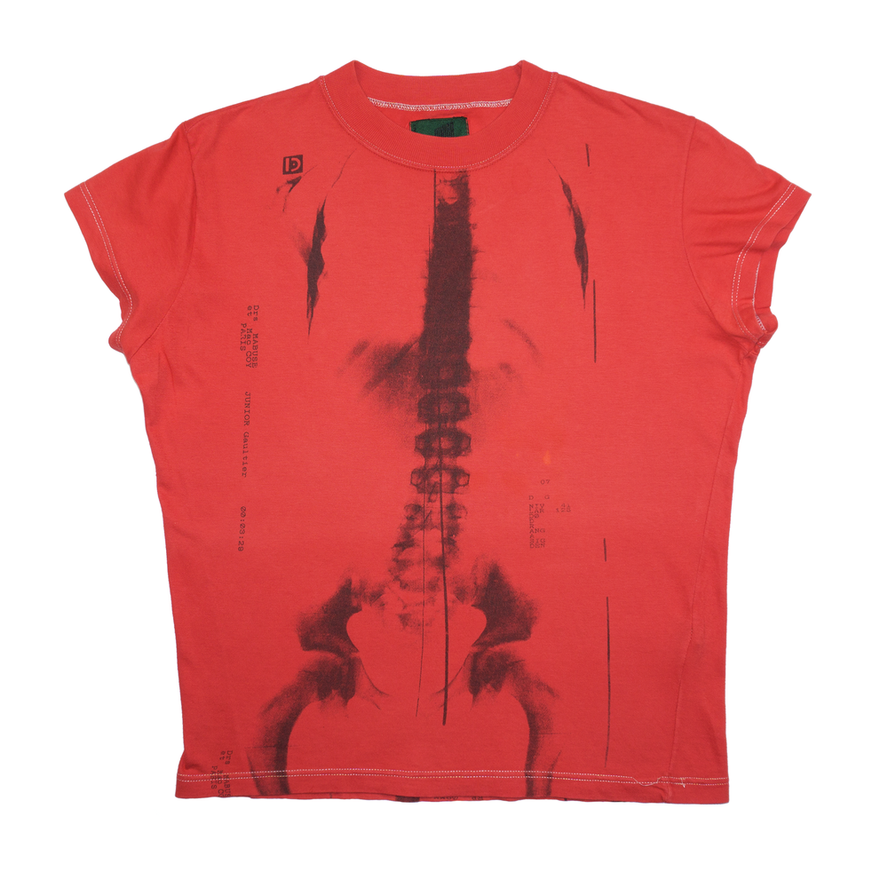 Jean Paul Gaultier SS90 Red X-Ray T-Shirt — scatterbrain archives