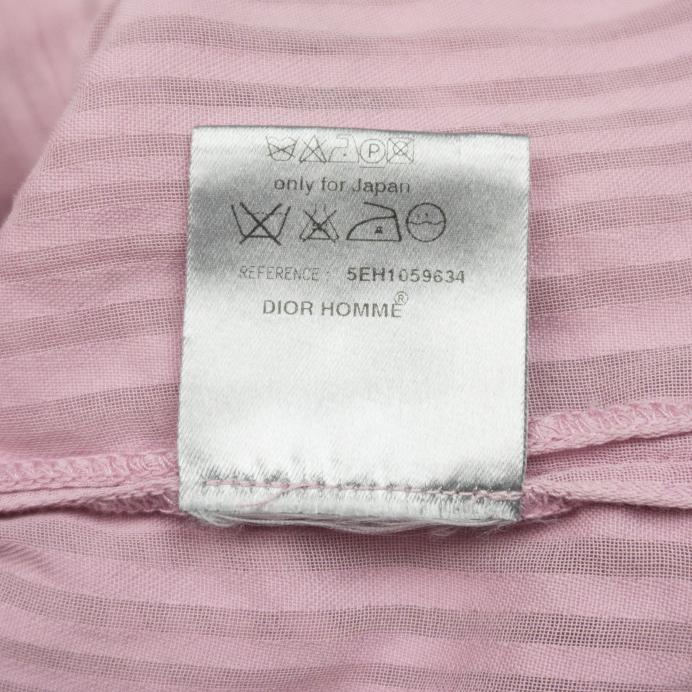 Dior HOMME シャツ ピンク Dior Homme SS05 Pink Semi-Sheer Shirt — scatterbrain archives