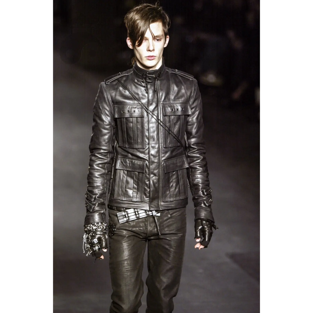 LUSTER FAKE LEATHER JACKET AmeriVINTAGE LUSTER FAKE LEATHER JACKET