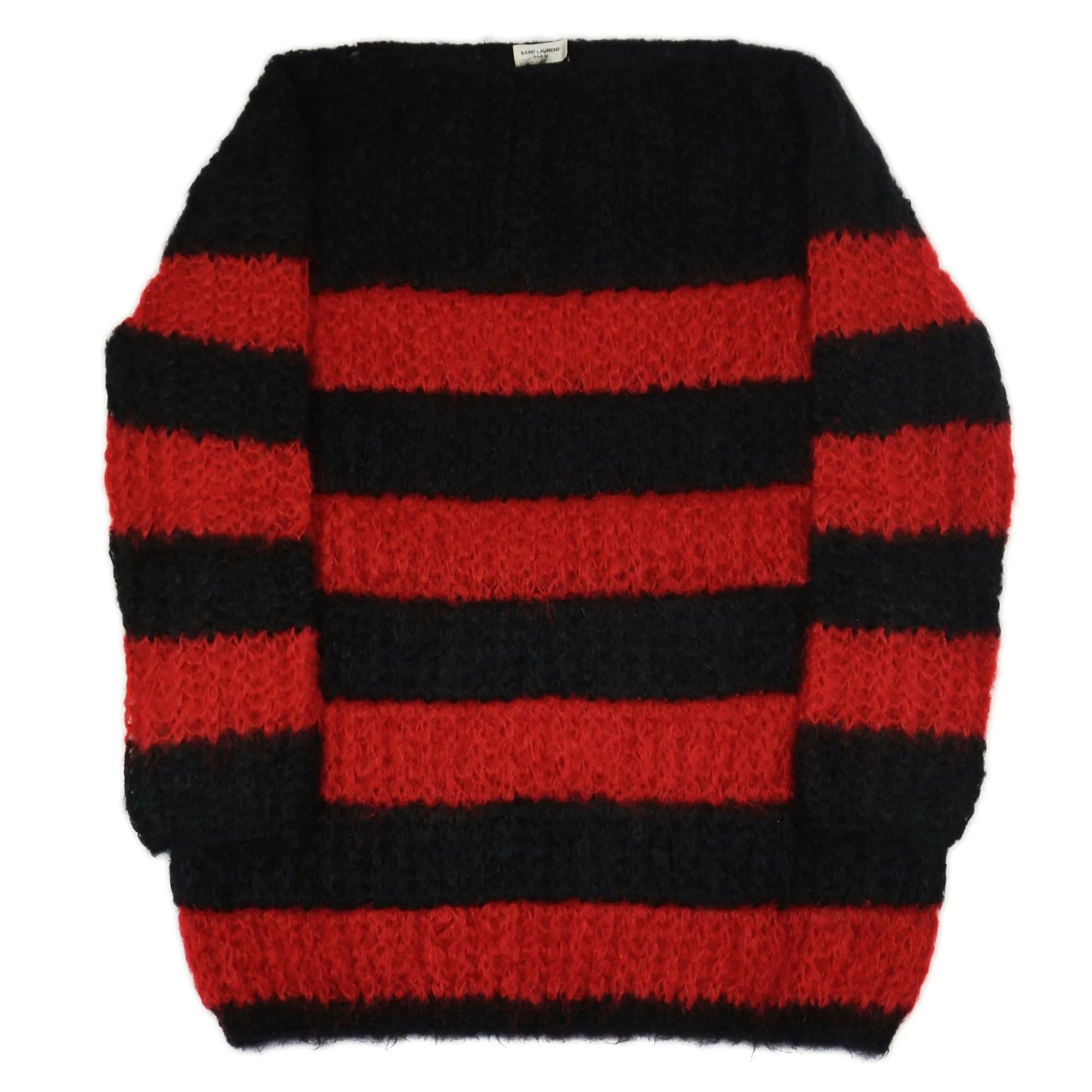 Saint Laurent Paris AW13 Striped Mohair Sweater