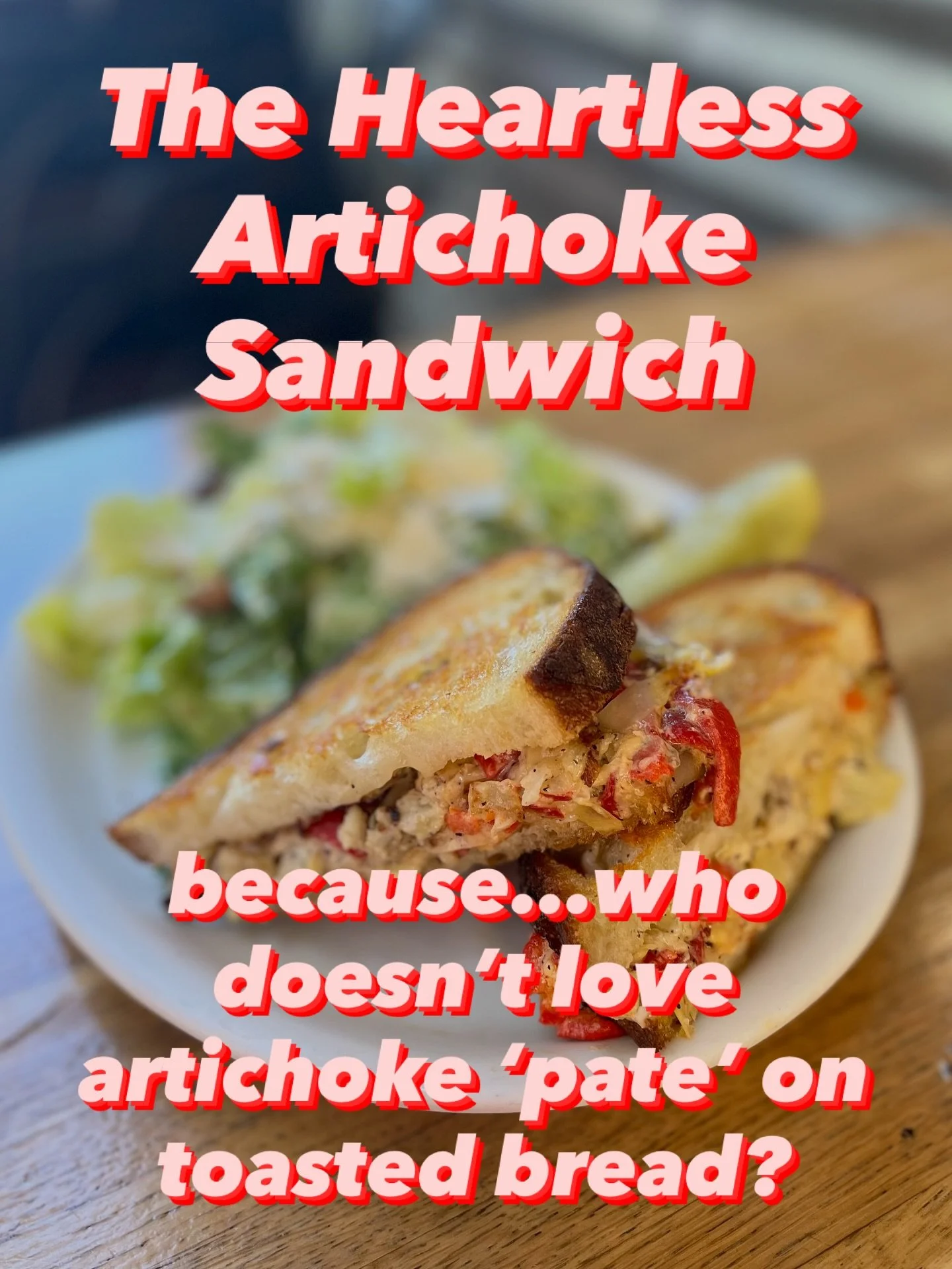 The question is rhetorical, yes&hellip; but also genuine? Nonetheless, the Tin Shed has this cheesy melty artichoke pate sandwich that has a summery lemony &lsquo;zing&rsquo; built into it. It&rsquo;s the Heartless Artichoke, and we&rsquo;d love to s