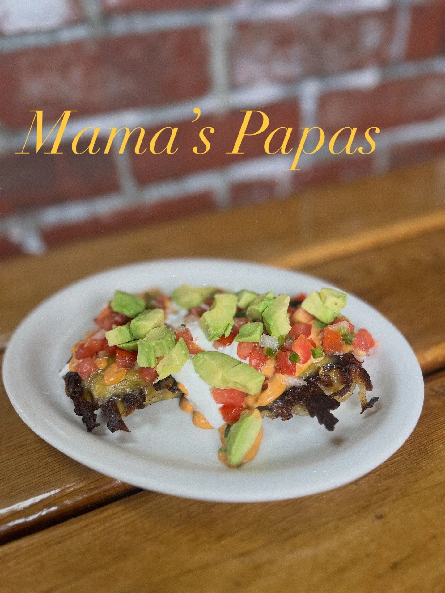 Just a little sumthin. We already make these delicious crispy potato cakes&hellip; so why don&rsquo;t we doctor them up a little, right? This is the spirit behind Mama&rsquo;s Papas. Yet another way to get after these potato cakes&hellip; melted ched