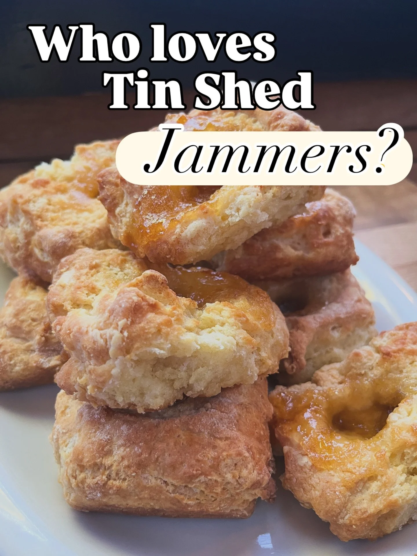 Okay so we typically offer our mini-biscuits (with fruit jam baked on top) only Friday thru Sunday&hellip; but&hellip; did you know? Like our signature biscuits&hellip; we also offer jammers in large quantities (a dozen or more) any day of the week, 