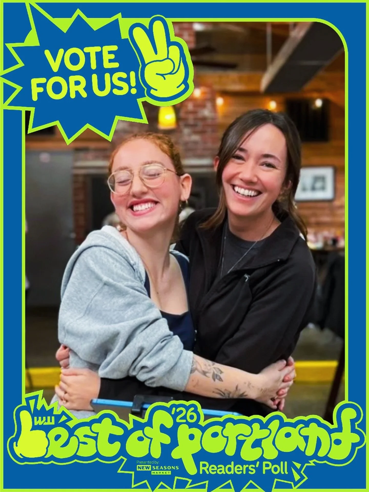 It&rsquo;s that time of the year again. The Tin Shed has once again been nominated for Willamette Week&rsquo;s &ldquo;Best of Portland&rdquo; (an incredible honor). We need your help. It&rsquo;s thanks to those two above, Ashley &amp; Veronika (recen