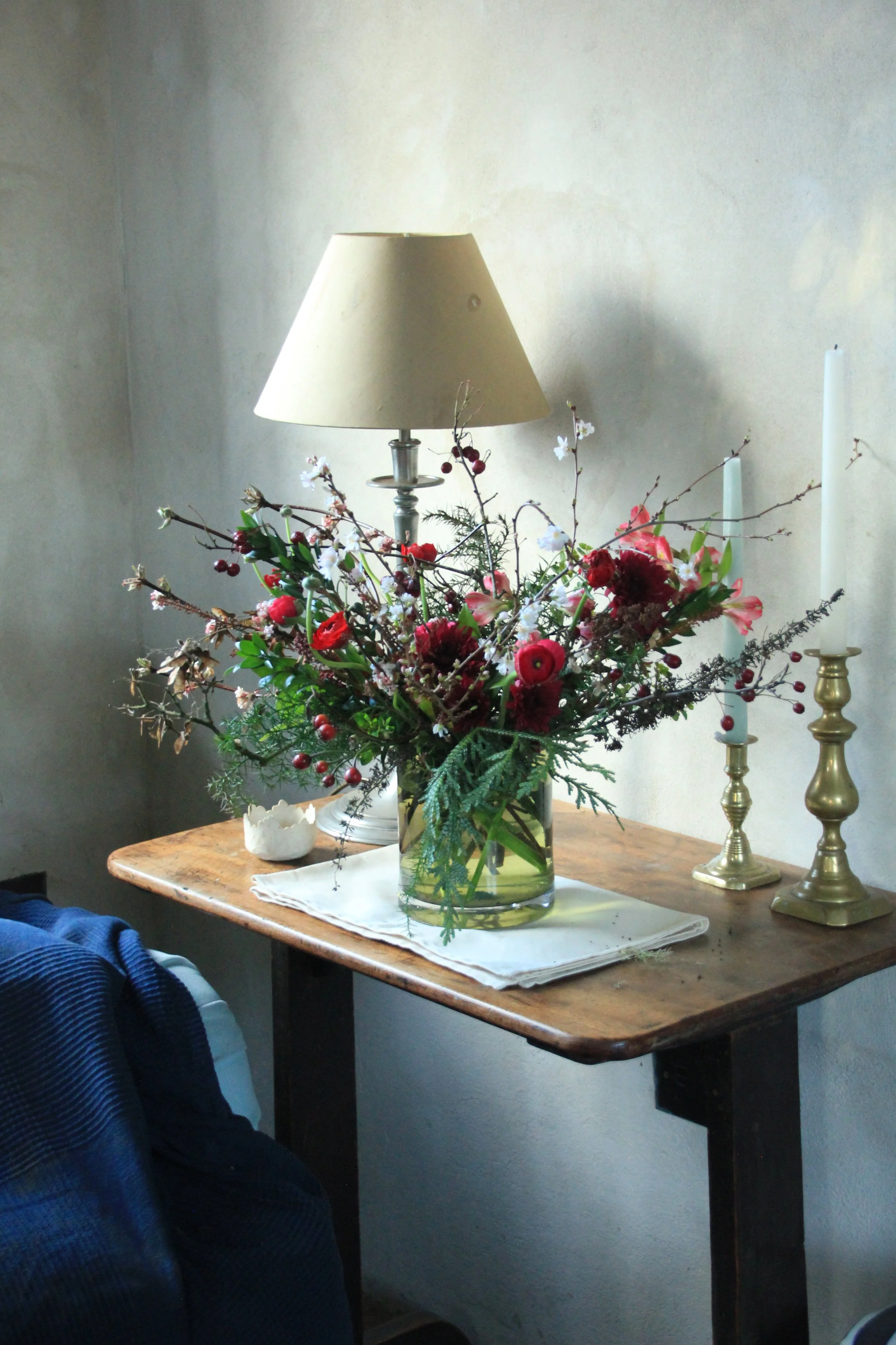 Winter Flowers, Vase Arrangement