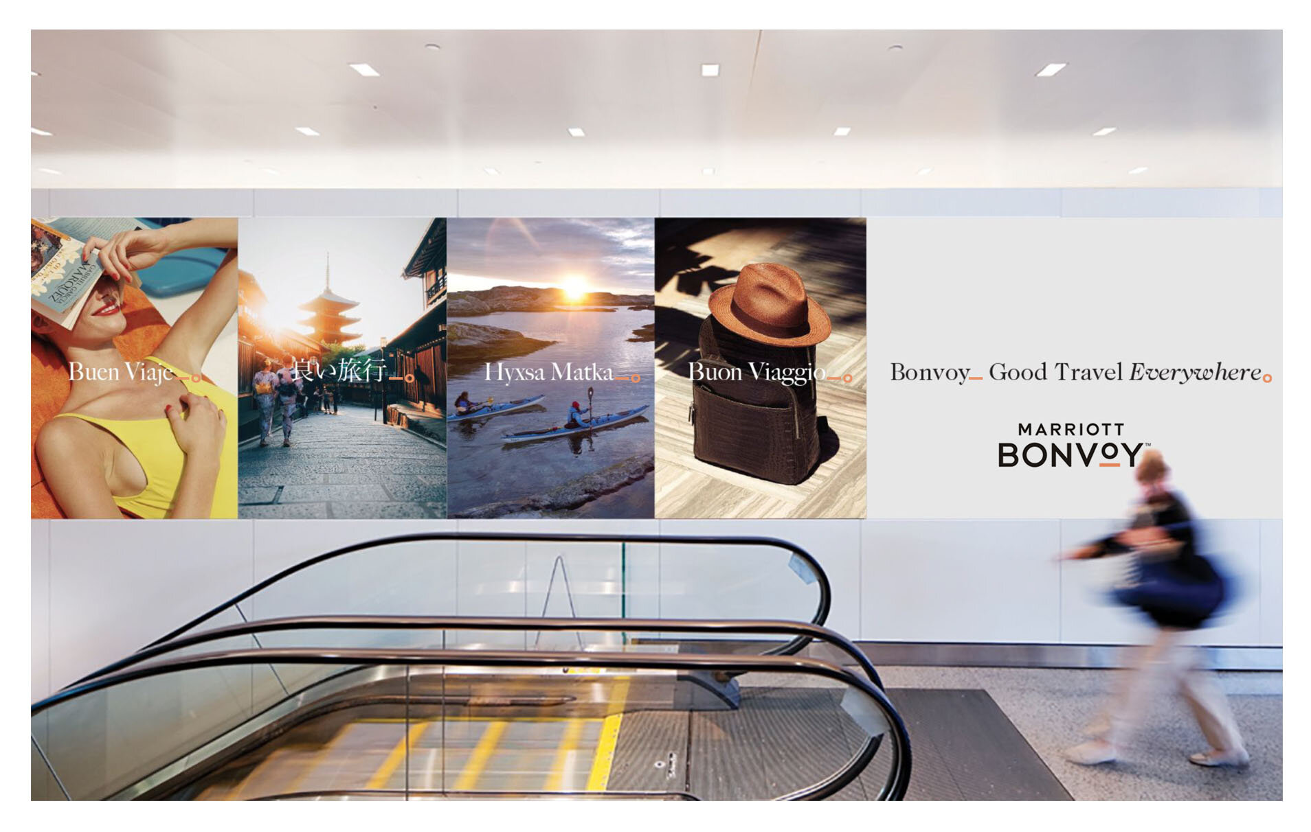  CLIENT: Marriott Bonvoy / PROJECT: Brand identity launch comms development / ROLE: Senior Art Director 