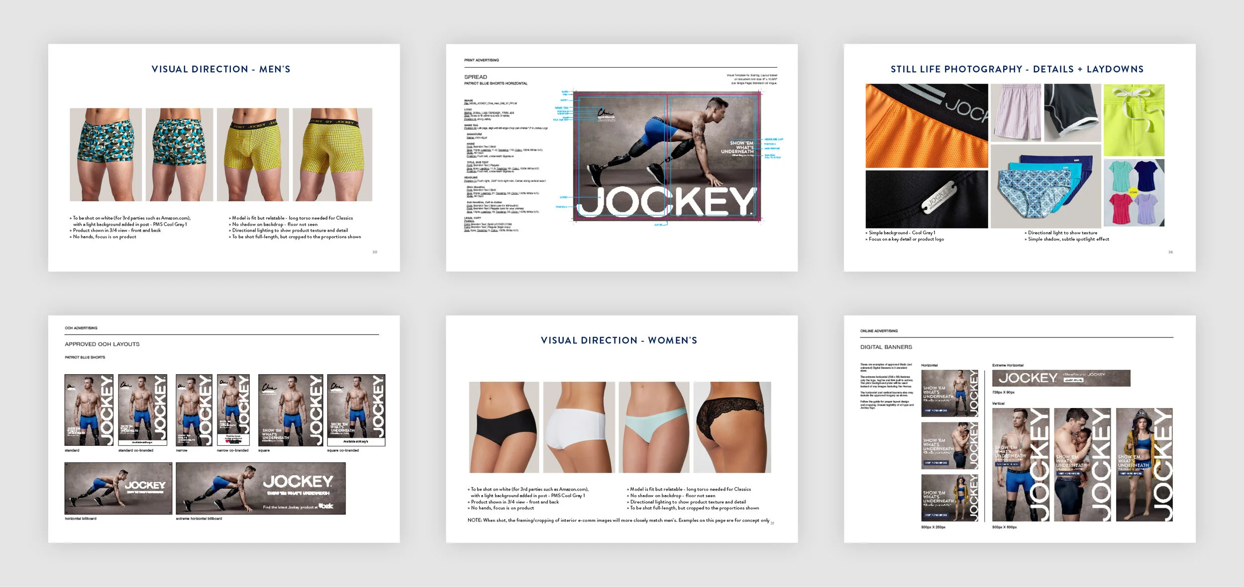  CLIENT: Jockey / CONTRIBUTION: Brand identity guidelines / ROLE: Creative Director 