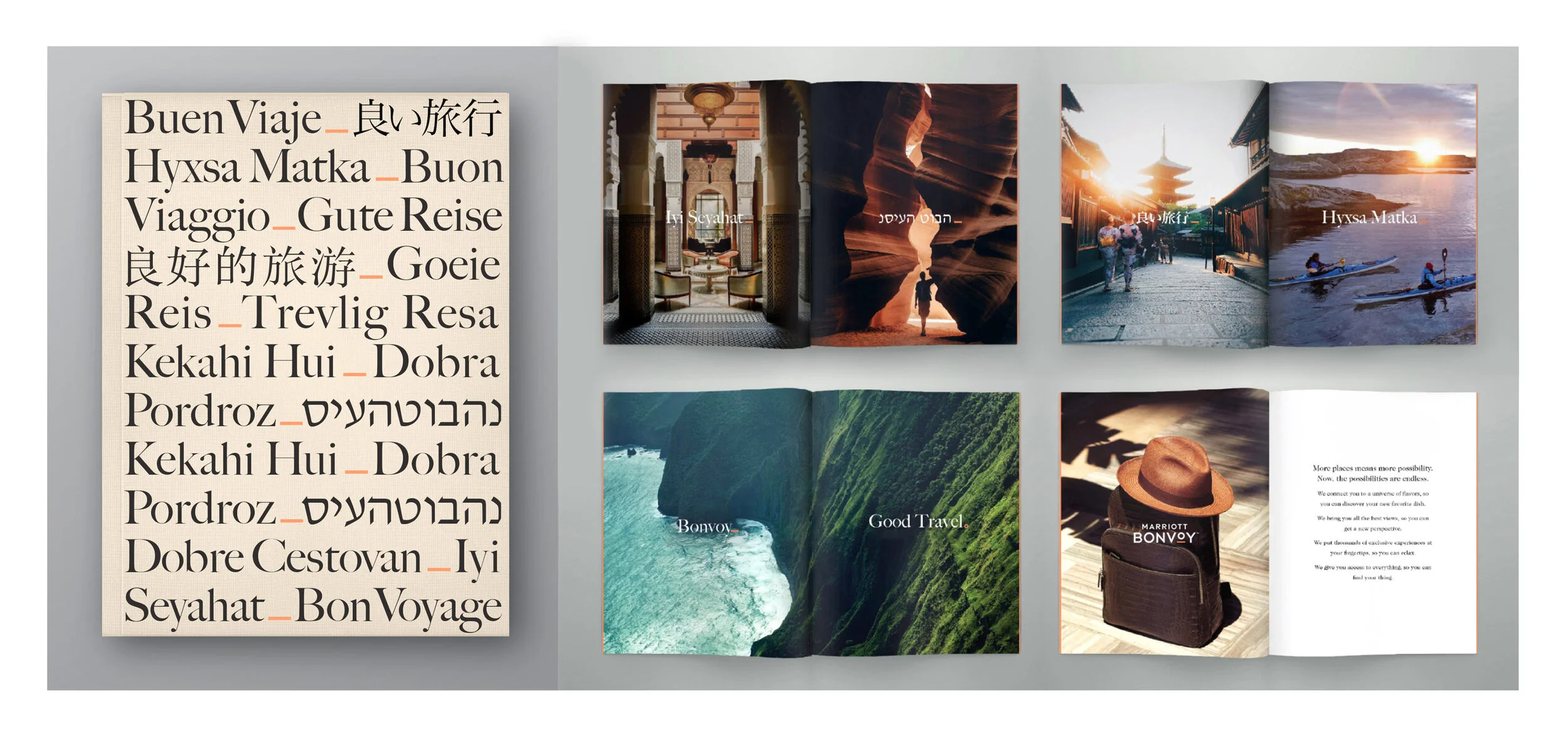  CLIENT: Marriott Bonvoy / PROJECT: Brand identity launch comms development / ROLE: Senior Art Director 