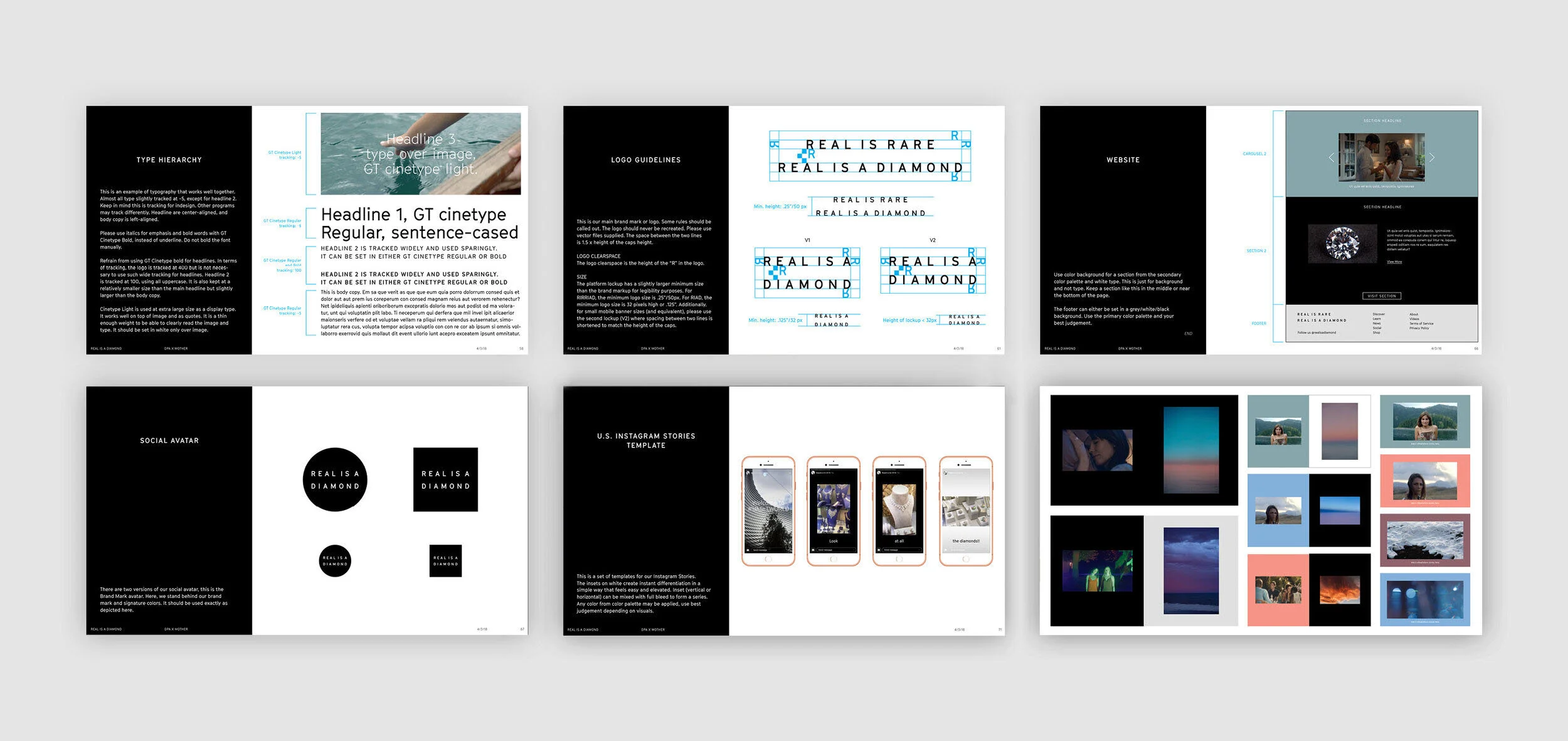  CLIENT: Natural Diamond Council / CONTRIBUTION: Brand identity guidelines / ROLE: Senior Art Director 