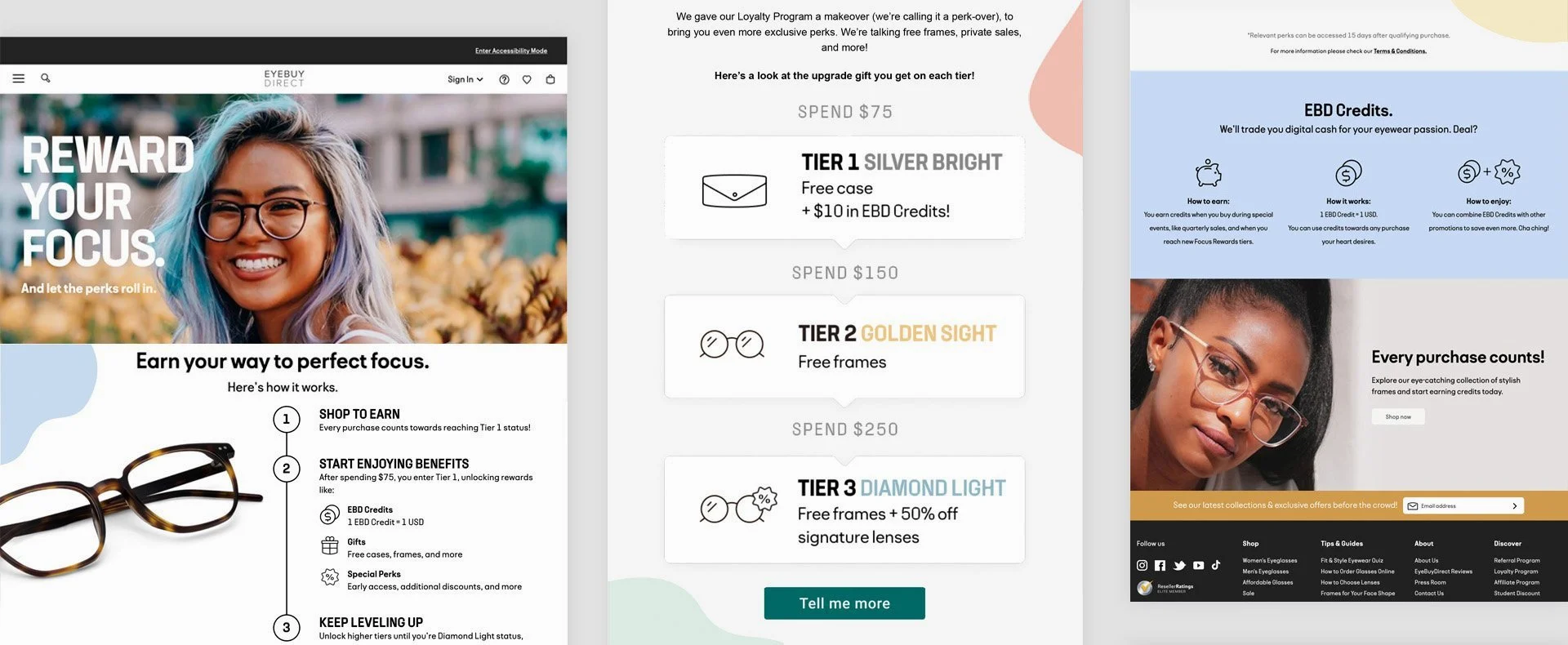  CLIENT: EyeBuyDirect / CONTRIBUTION: Brand identity application / ROLE: Creative Director 