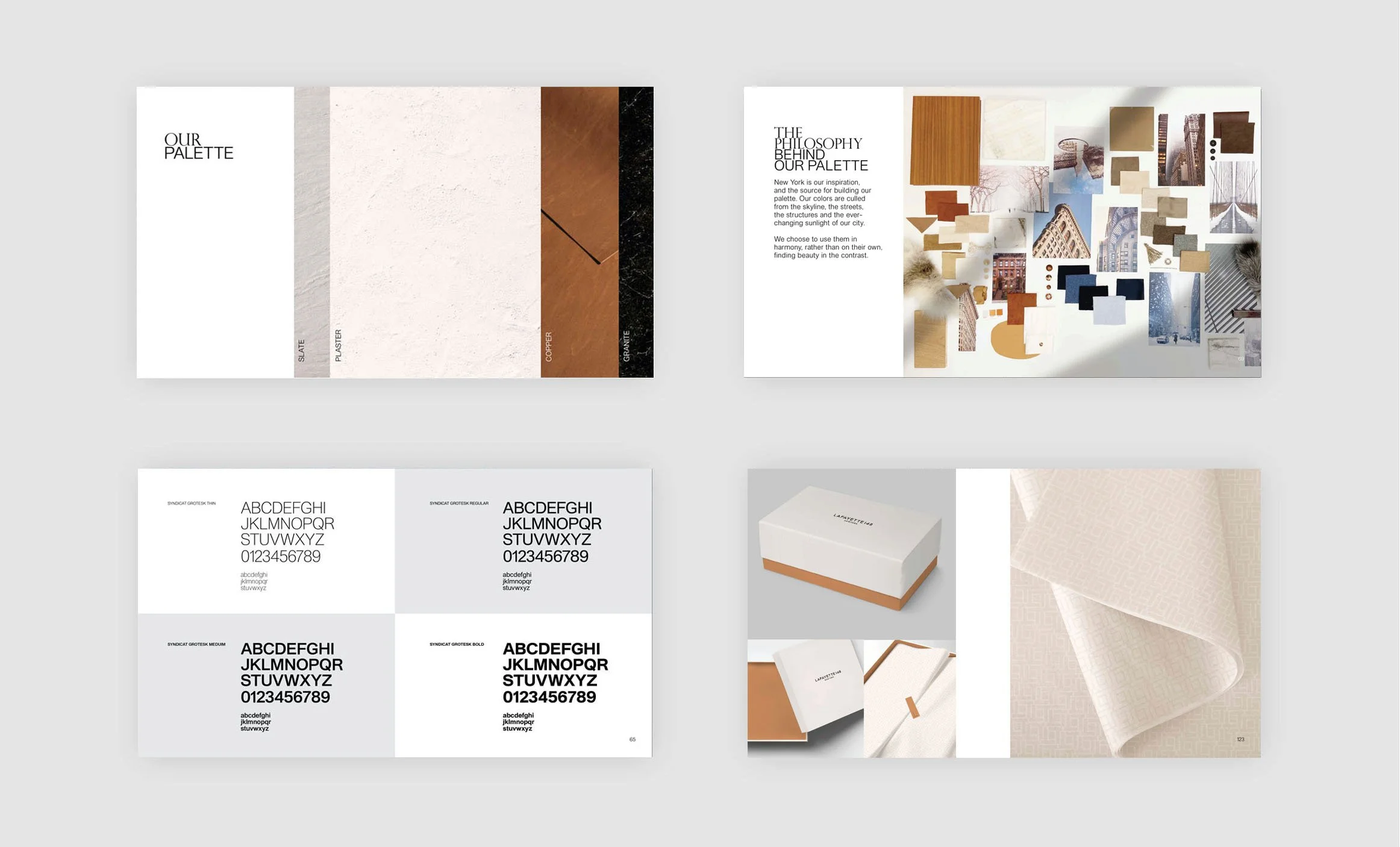  CLIENT: Lafayette 148 / CONTRIBUTION: Brand identity guidelines / ROLE: Senior Art Director 