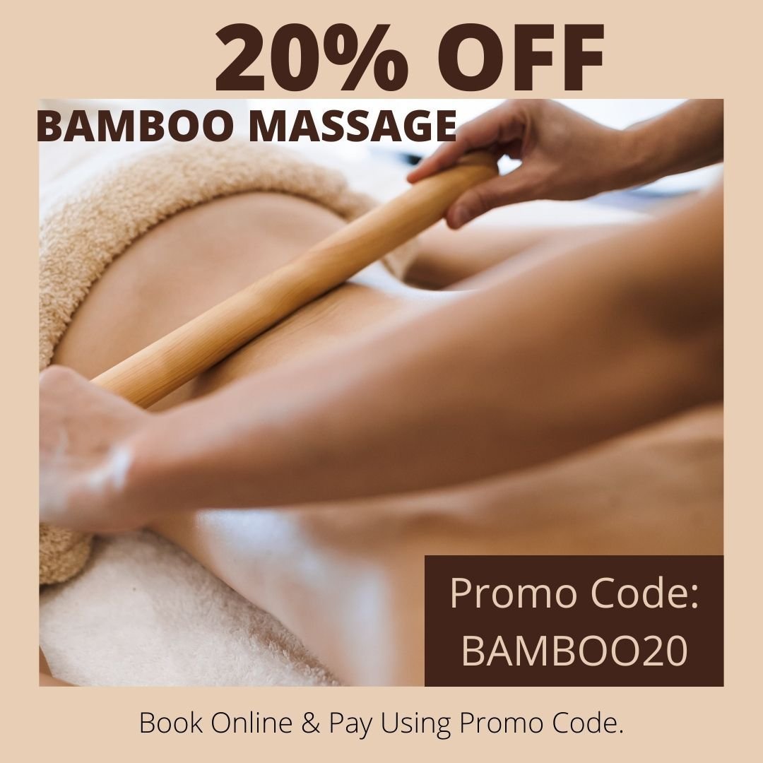 May Bank Holiday Offer Number 1 - Heated Bamboo Massage - 20% when you book a treatment before 24th May ONLY.  Great Offer. Perfect opportunity to enjoy a cosy treatment while the weather is still miserable.  Just a reminder that your treatment sessi
