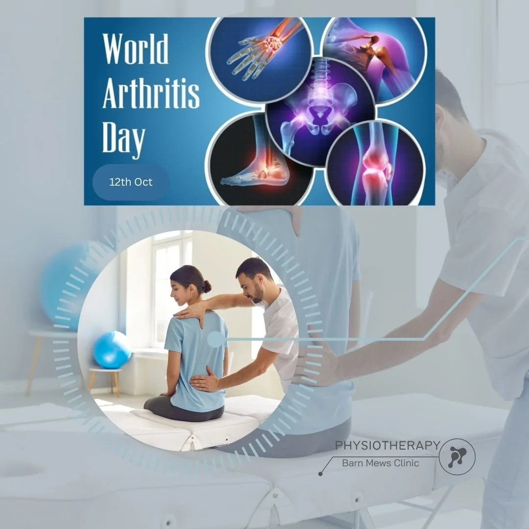 World Arthritis Day.  Arthritis affects many joints in the body and lead to discomfort, pain, swelling and decreased quality of life.  There are many treatments that can help with the symptoms of arthritis.  #physiotherapy #osteopathy #massage #lymph