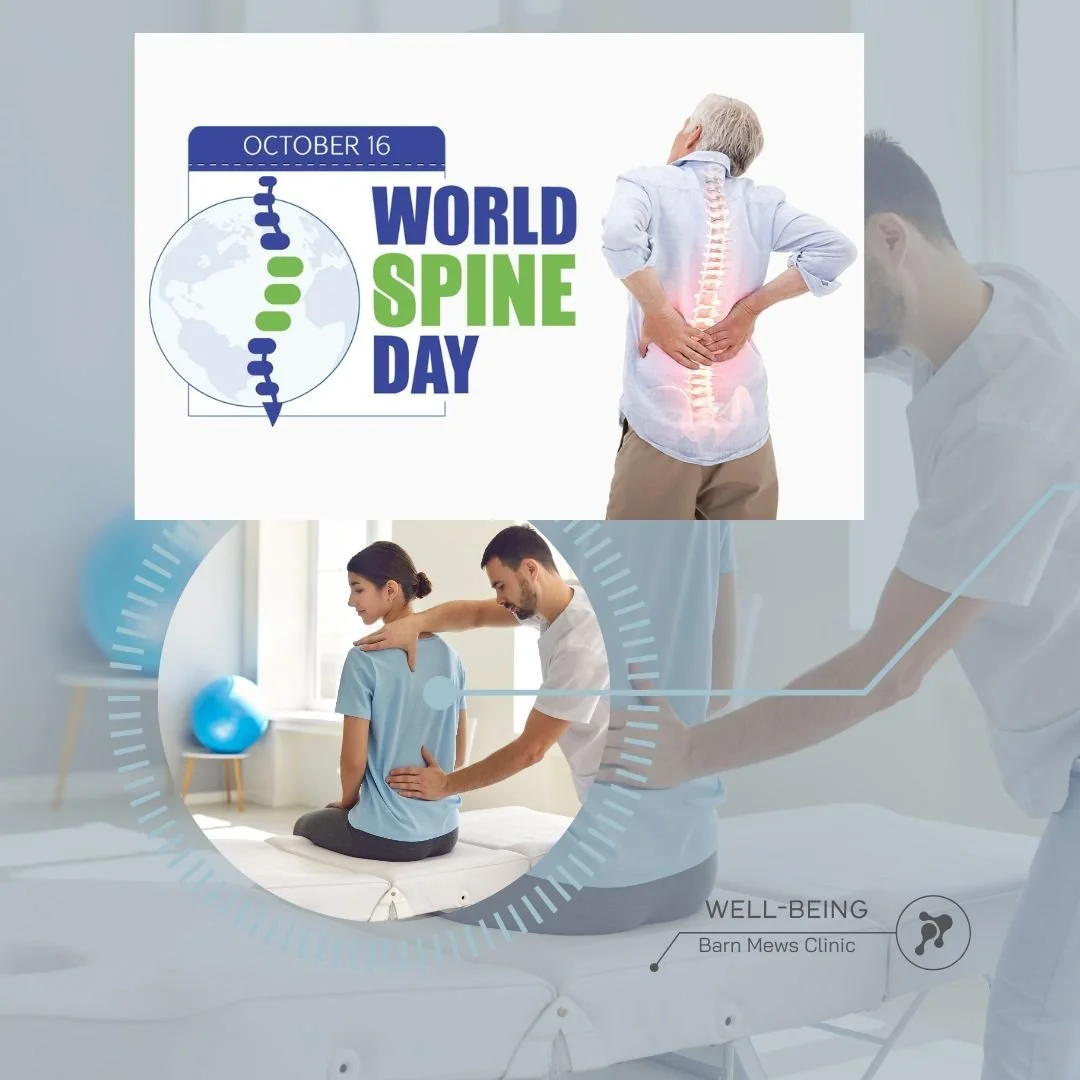 World Spine Day is an annual healthcare event observed every year to promote the importance of spine health and to educate individuals on the importance of spinal health and the importance of moving your back.  #yourbackinaction #getspineactive #moti