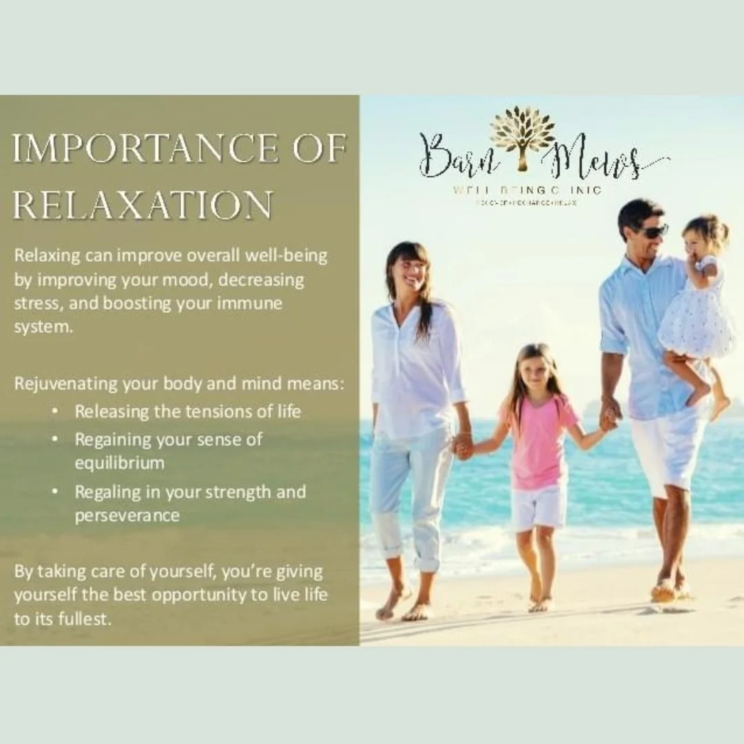 Relaxation is so important for our physical and mental well being #improvemood #reducestress #relaxation #barnmews #wellbeing #basildon #essex