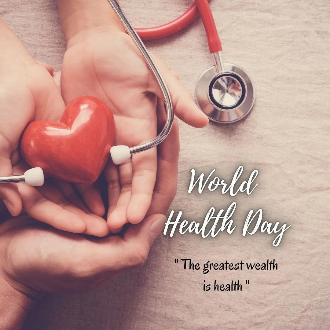 World Health Day.  Make sure you are looking after your health, physical and emotional.  You are important.  #thegreatestwealthishealth #worldhealthday #lookafteryou #focusonyou #smallchanges