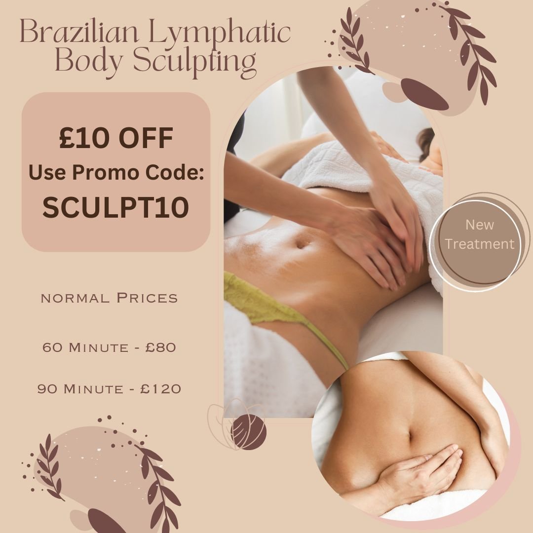 Have you tried our Brazilian Lymphatic body sculpting treatment at Barn Mews? We are offering you &pound;10 off when you book.  Book your treatment session between 12.05.26 - 10.06.26 enter promo code SCULPT10, pay for your session when you book &amp