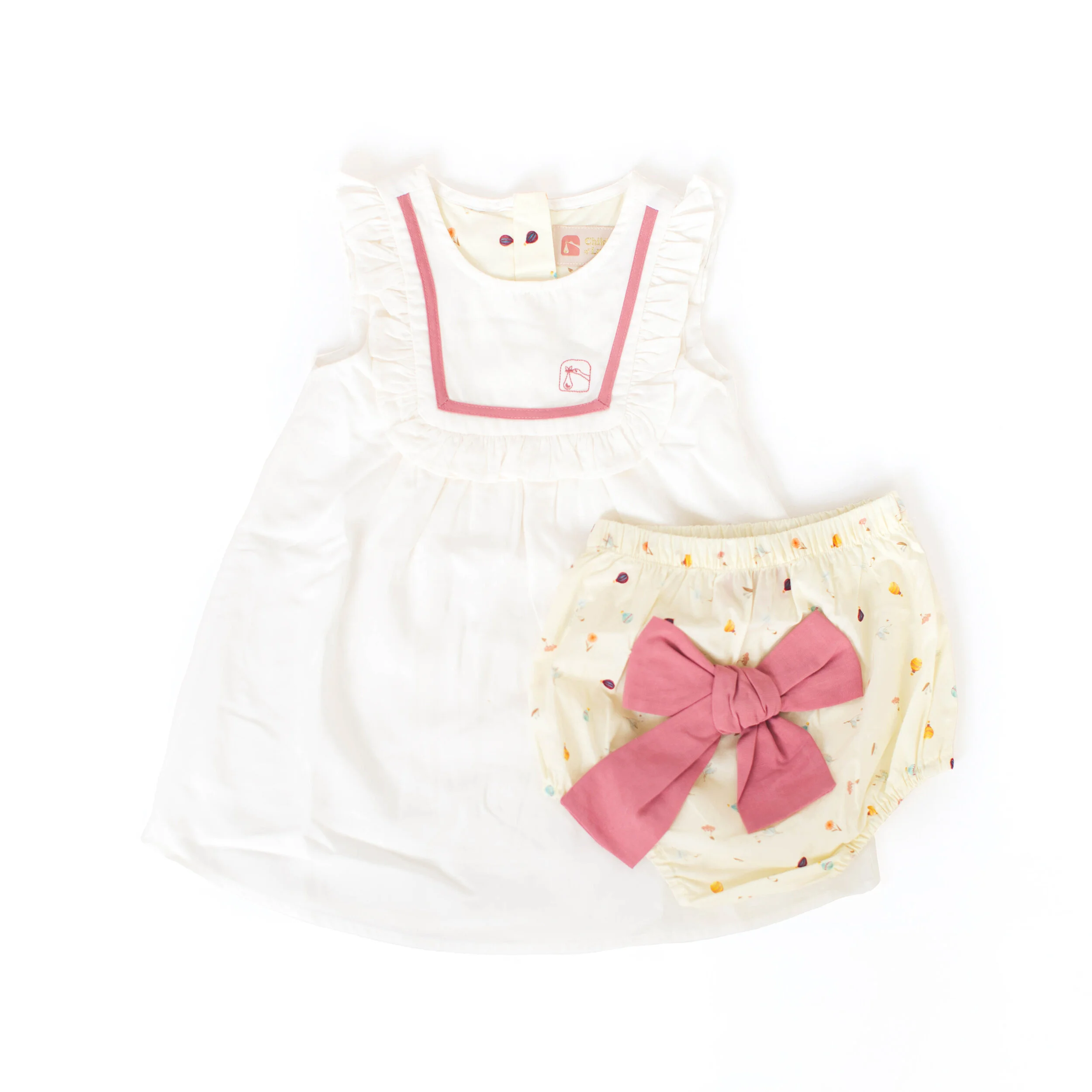Emma's Day Out Ruffle Trim Top and Bloomer Set