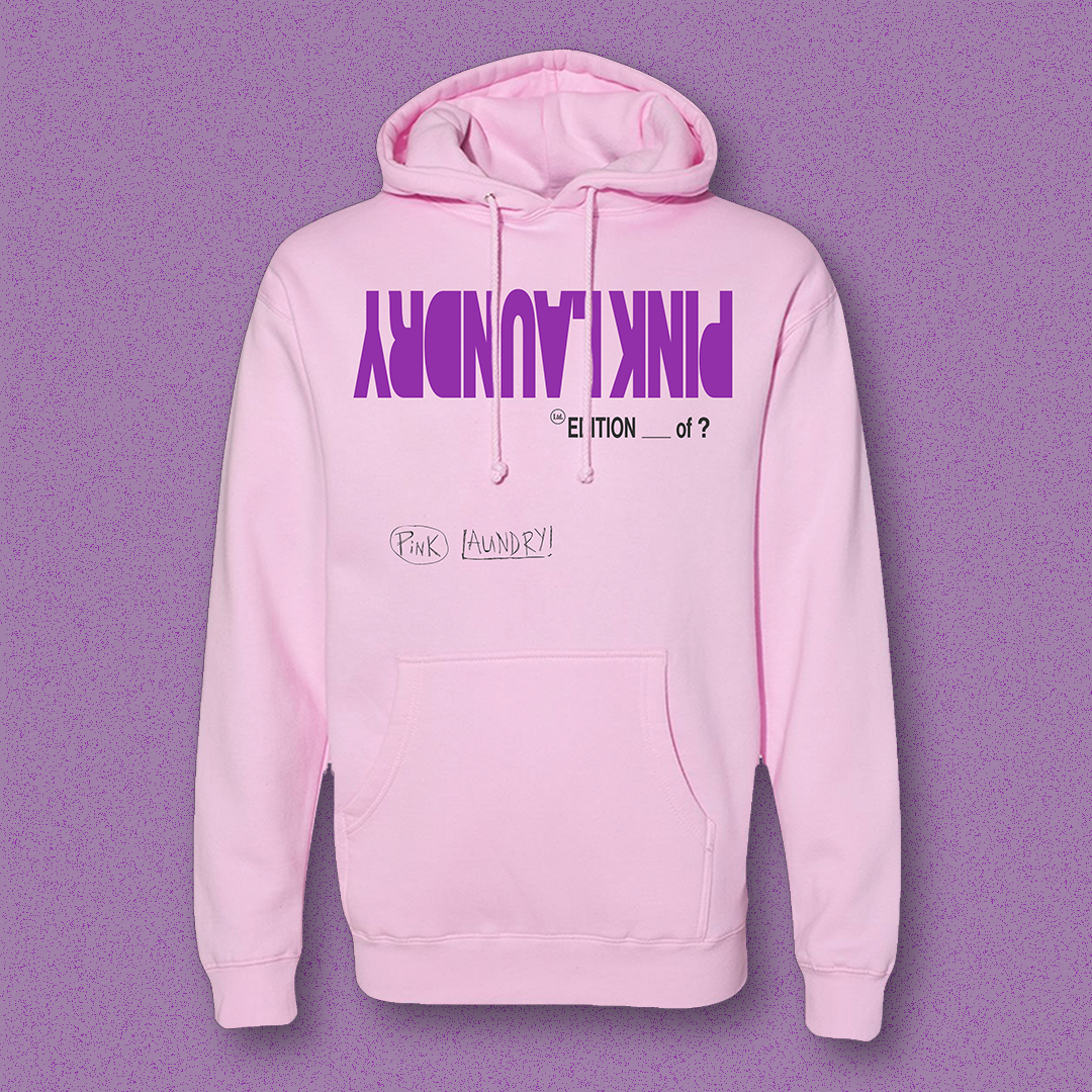 PINK LAUNDRY HOODIE (HAND NUMBERED)