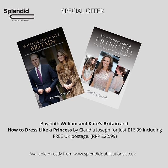 For fashionistas and royal fans, two stunning books for just &pound;16.99, RRP, &pound;22.99. Full of beautiful photographs, original drawings and plenty of royal secrets and anecdotes.
Available directly from www.splendidpublications.co.uk with FREE