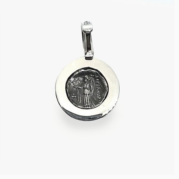 Coin Pendant Back with Goddess Diana
